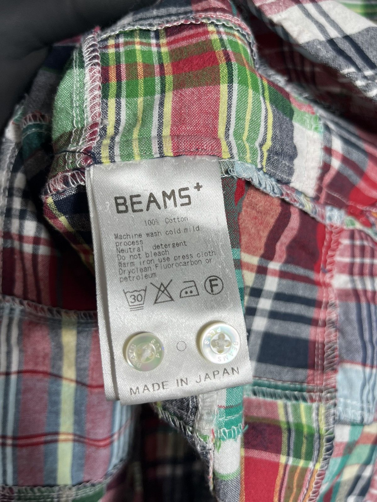 Beams Plus Beams Plus India Madras check band colour red button japan Size US S / EU 44-46 / 1 - 5 Thumbnail