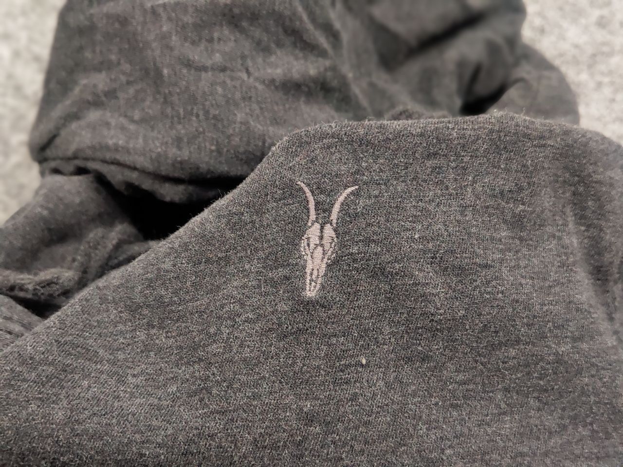 Allsaints Allsaints Brace Dark Gray Full Zip Light Hoodie Size US L / EU 52-54 / 3 - 15 Thumbnail