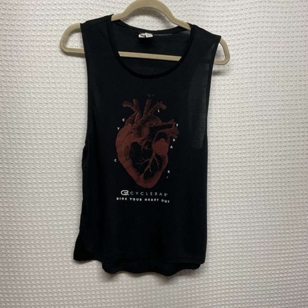Other Bella Black Anatomy of the Heart Racerback Tank Top Women M Size M / US 6-8 / IT 42-44 - 8 Thumbnail