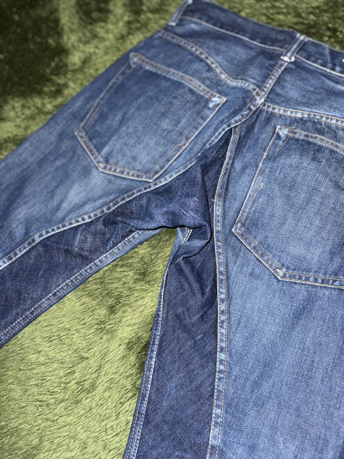 MasterPiece Masterpiece Made in Japan Button-Fly Selvedge Denim Pants Size US 27 - 10 Thumbnail