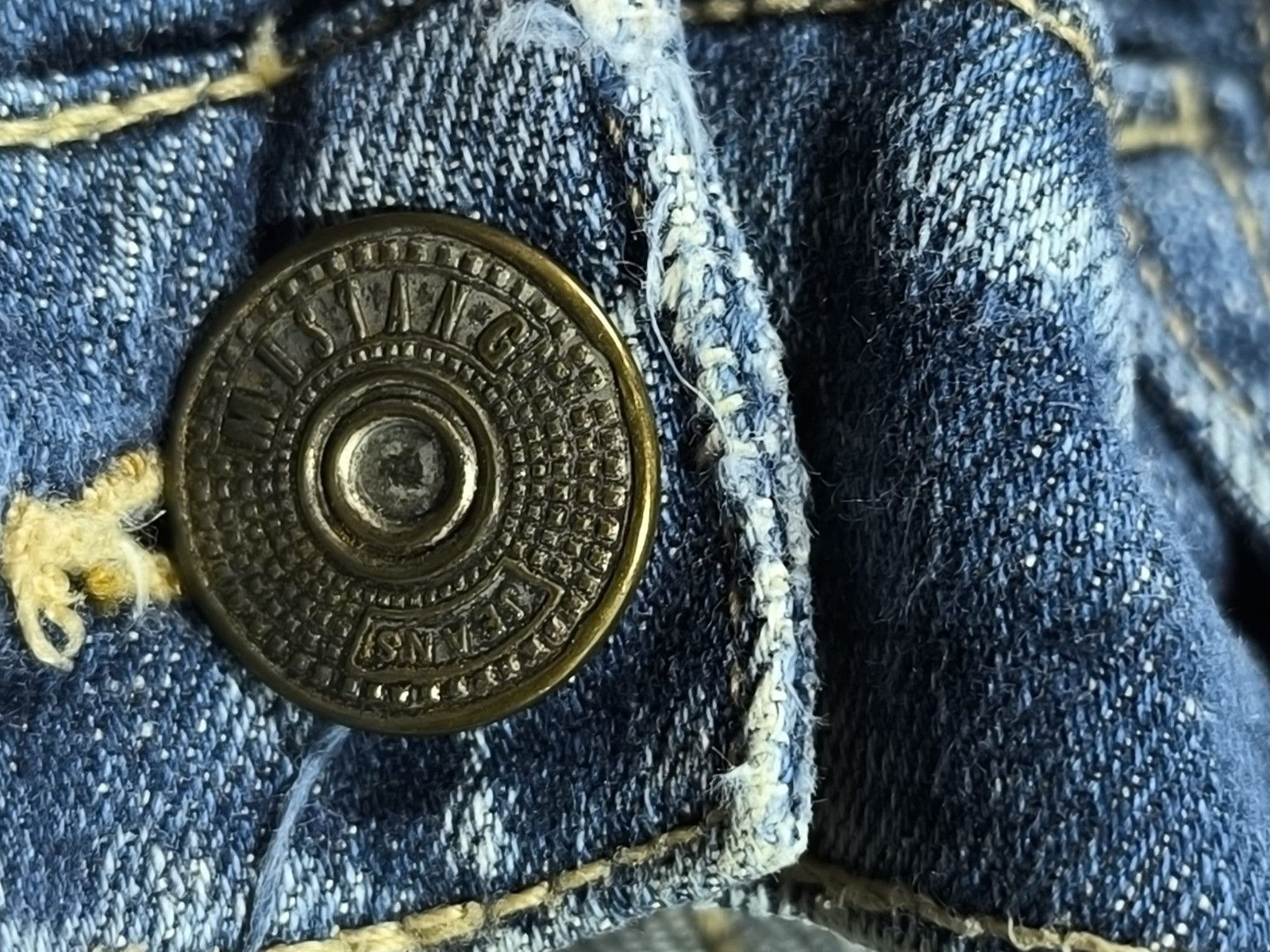 Mustang vtg mustang thight bootcut slim distressed grunge y2k Size 28" / US 6 / IT 42 - 9 Thumbnail