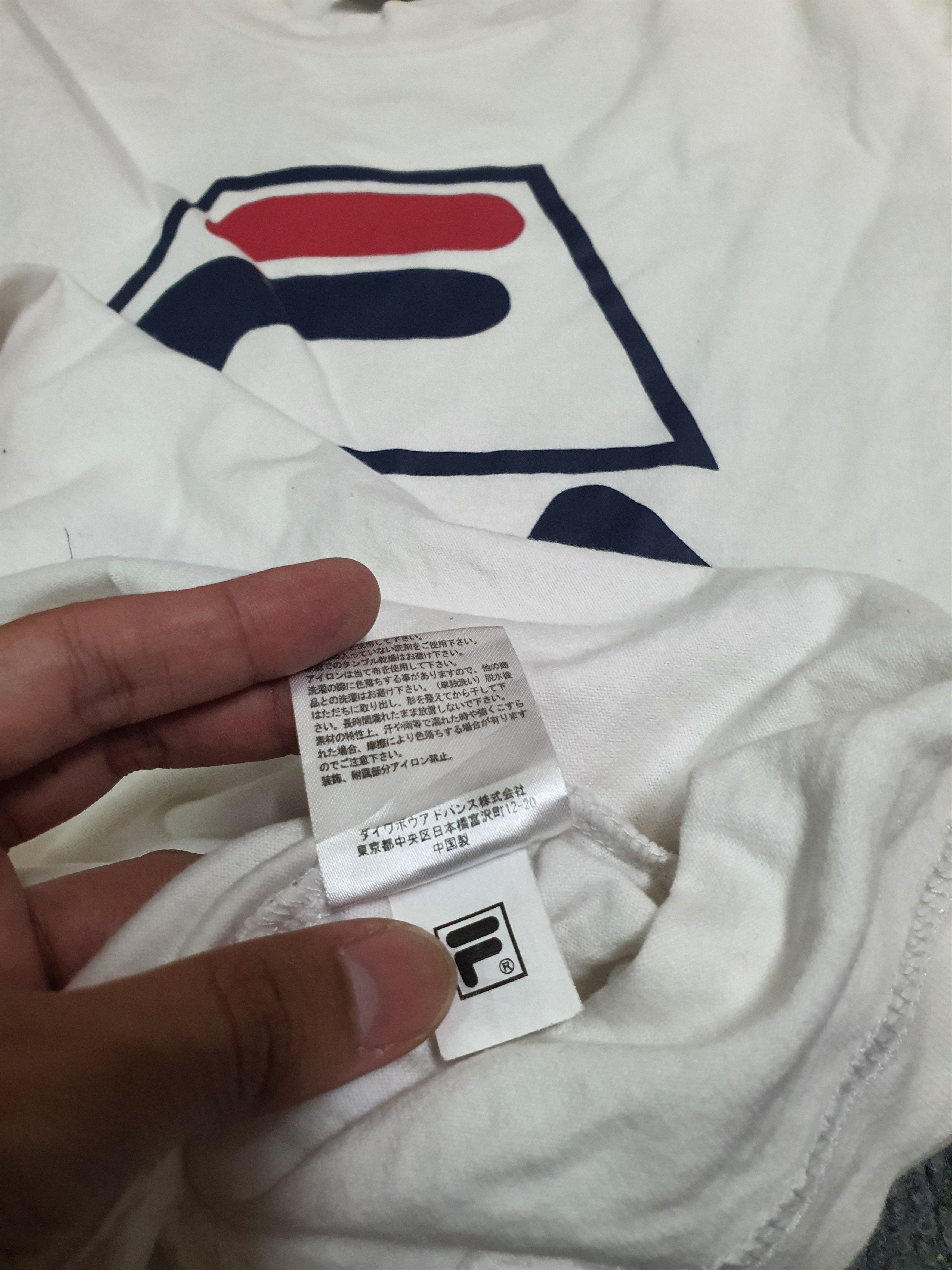 Fila Fila big logo t-shirt Size US S / EU 44-46 / 1 - 11 Thumbnail