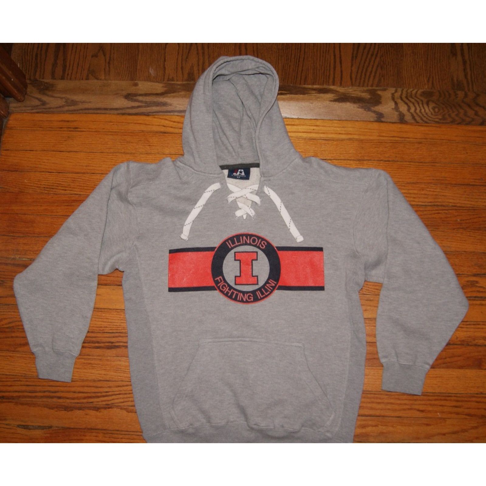J. America VTG ILLINOIS FIGHTING ILLINI J America M Hoodie Sweatshirt Size US M / EU 48-50 / 2 - 2 Thumbnail