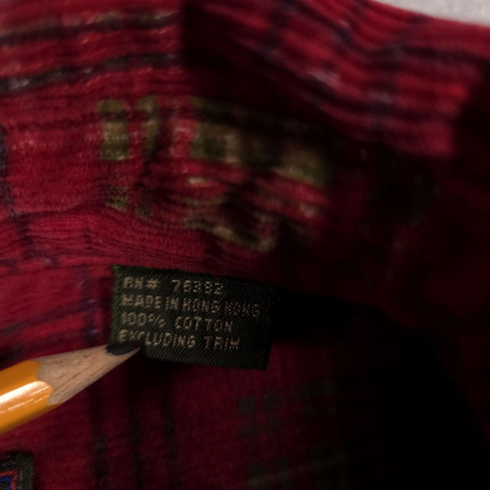 Timberland VINTAGE Timberland Shirt Mens Large Red Plaid Corduroy Button-Down 90s Weathergear Moderate Wear Mens Size US L / EU 52-54 / 3 - 7 Thumbnail