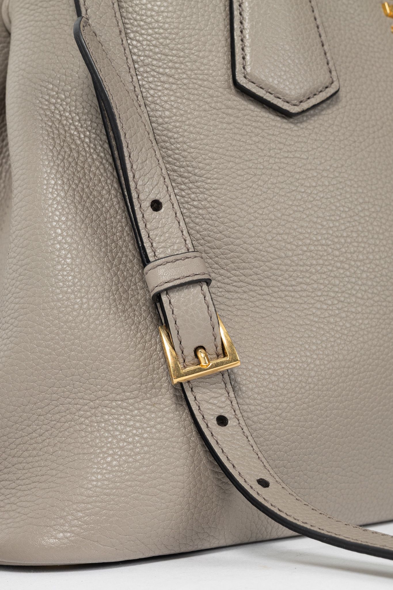 Prada Prada Argilla Vitello Phenix Leather 2-Way Tote Size ONE SIZE - 7 Thumbnail