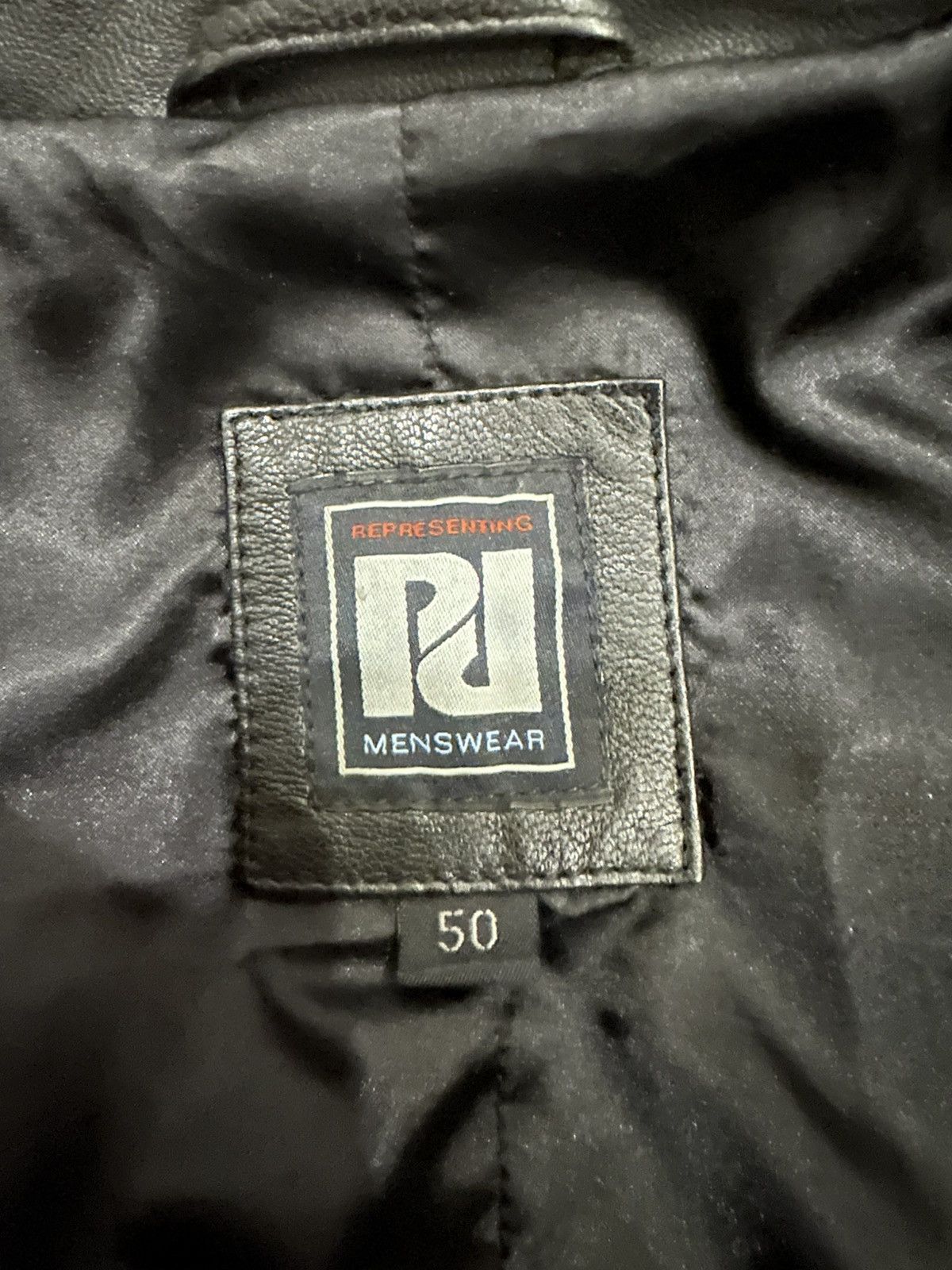 Other PD Menswear black leather jacket Size 50 Size US M / EU 48-50 / 2 - 3 Thumbnail