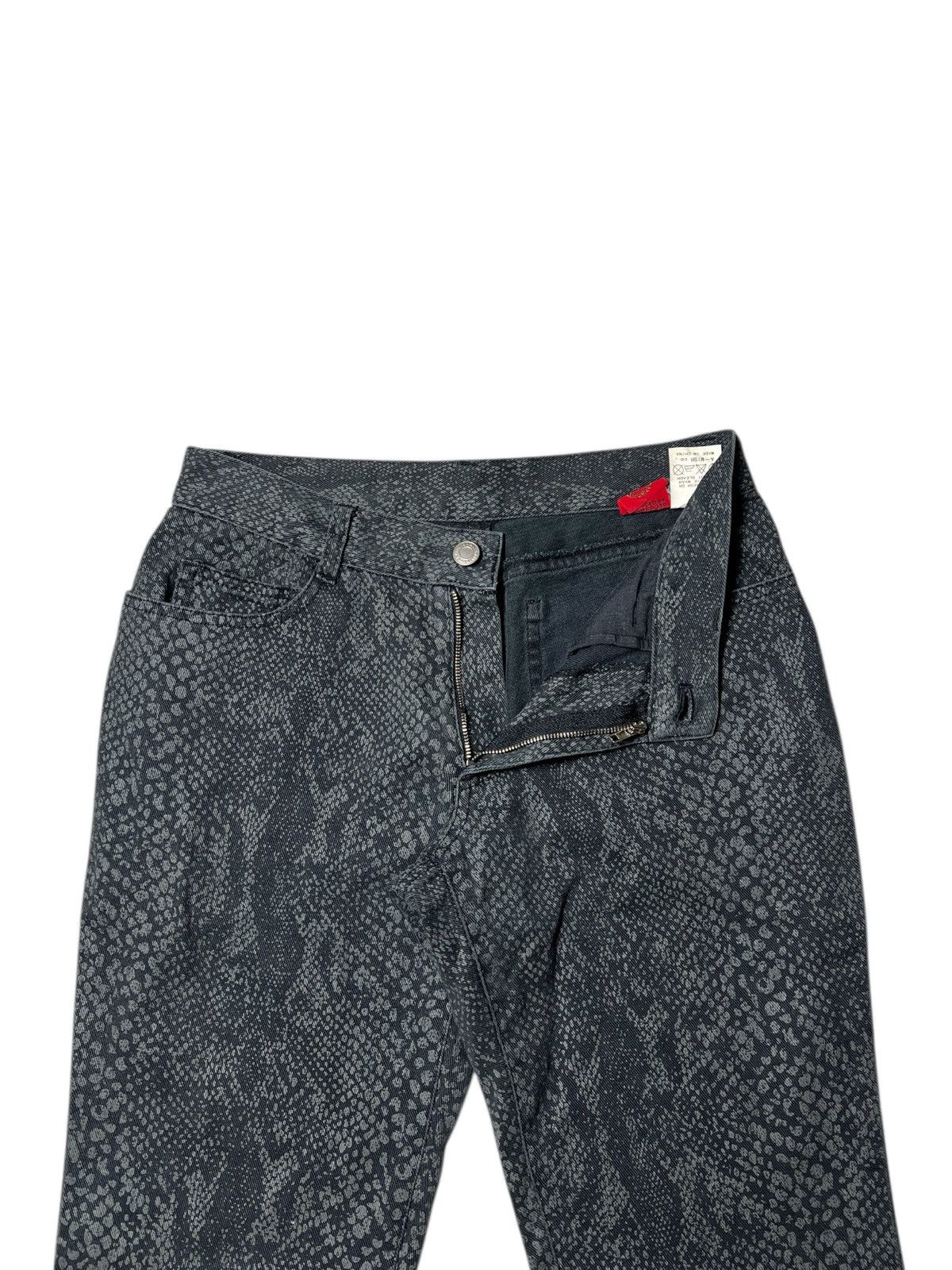 Japanese Brand 2000s Algonquins Snake Skin Pattern Pants Size US 28 / EU 44 - 2 Thumbnail