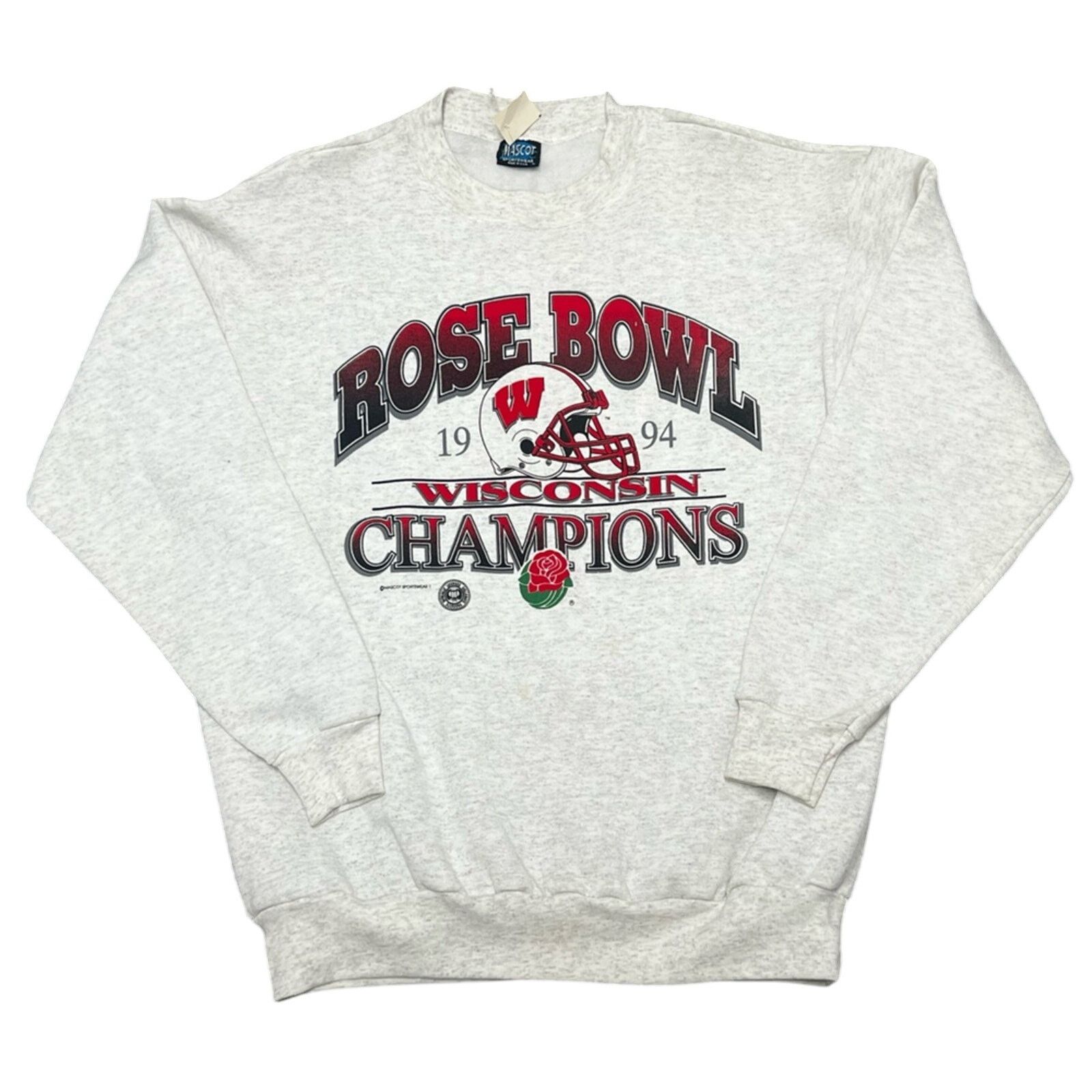 Vintage NWT Vintage 1994 Wisconsin Badgers Rose Bowl SZ XL DEADSTOCK Size US XL / EU 56 / 4 - 1 Thumbnail