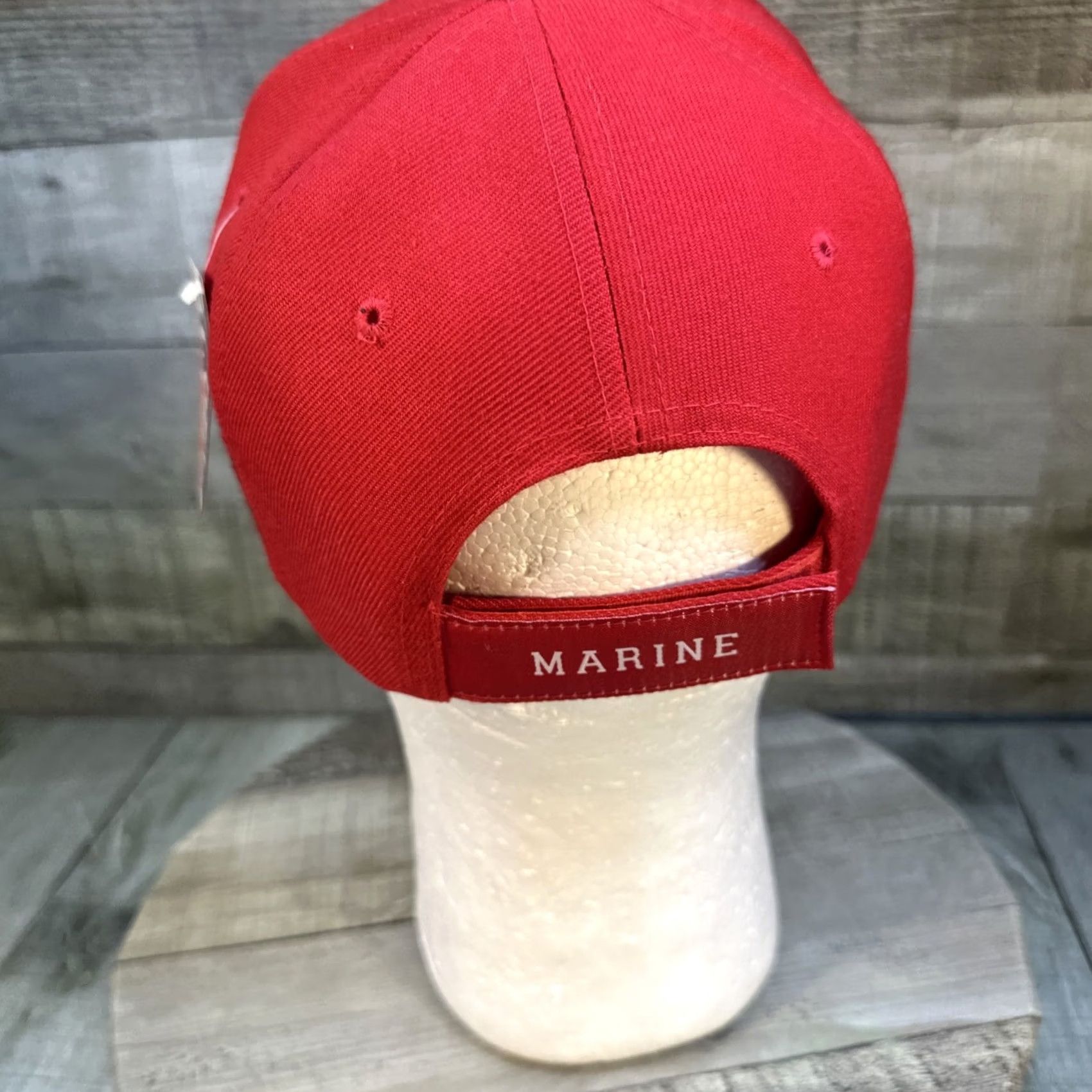Vintage VINTAGE USMC Hat Red Embroidered Adjustable Cap New Size ONE SIZE - 6 Thumbnail