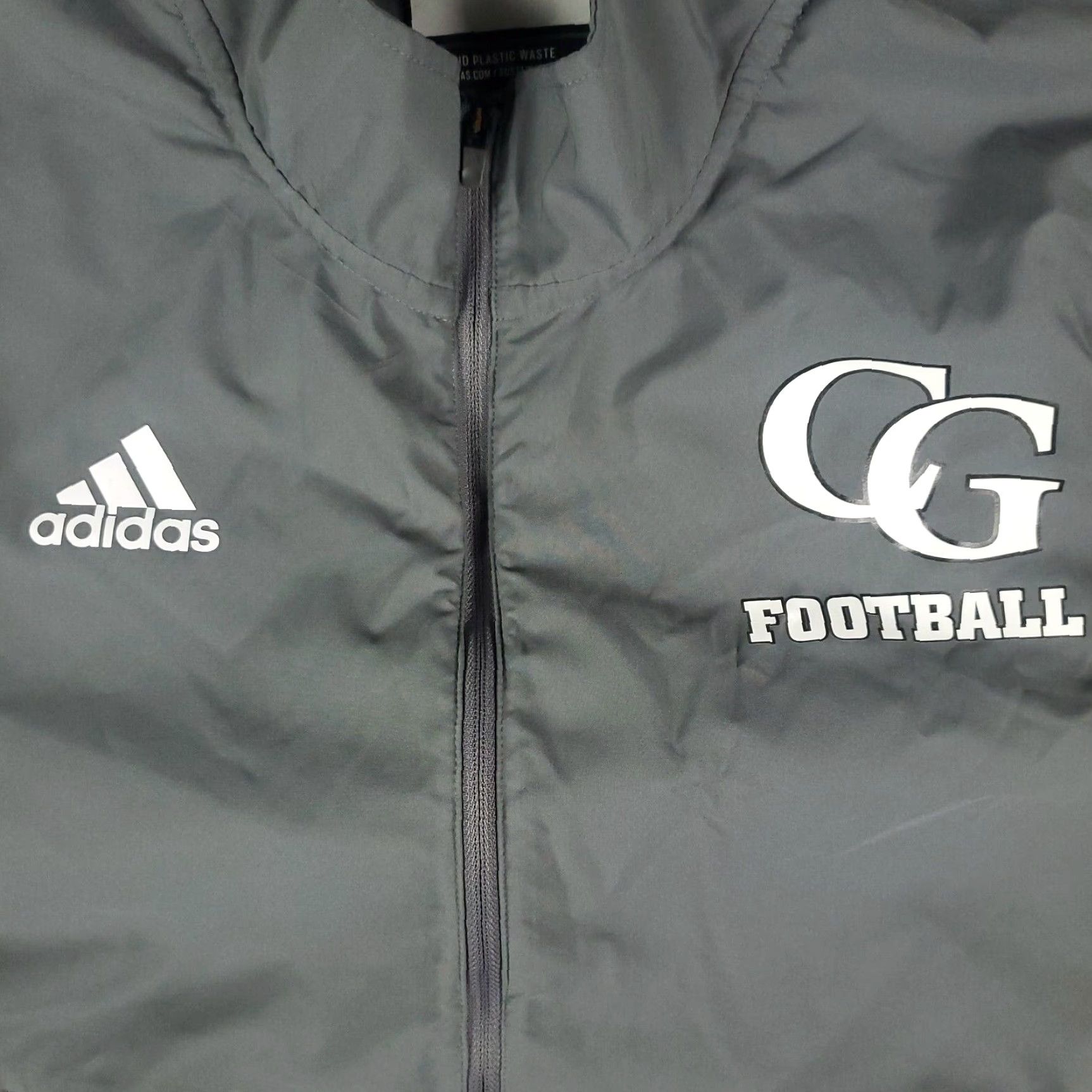 Adidas Adidas Jacket Mens Large Gray 1/2 Zip Pullover Windbreaker Short Sleeve Size US L / EU 52-54 / 3 - 2 Thumbnail