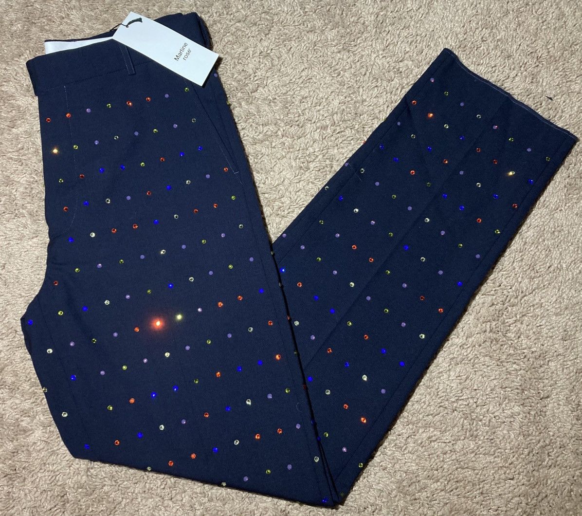 Martine Rose New AW21 Martine Rose Rhinestone Jewel Tailored Suit Pants Size US 30 / EU 46 - 1 Thumbnail