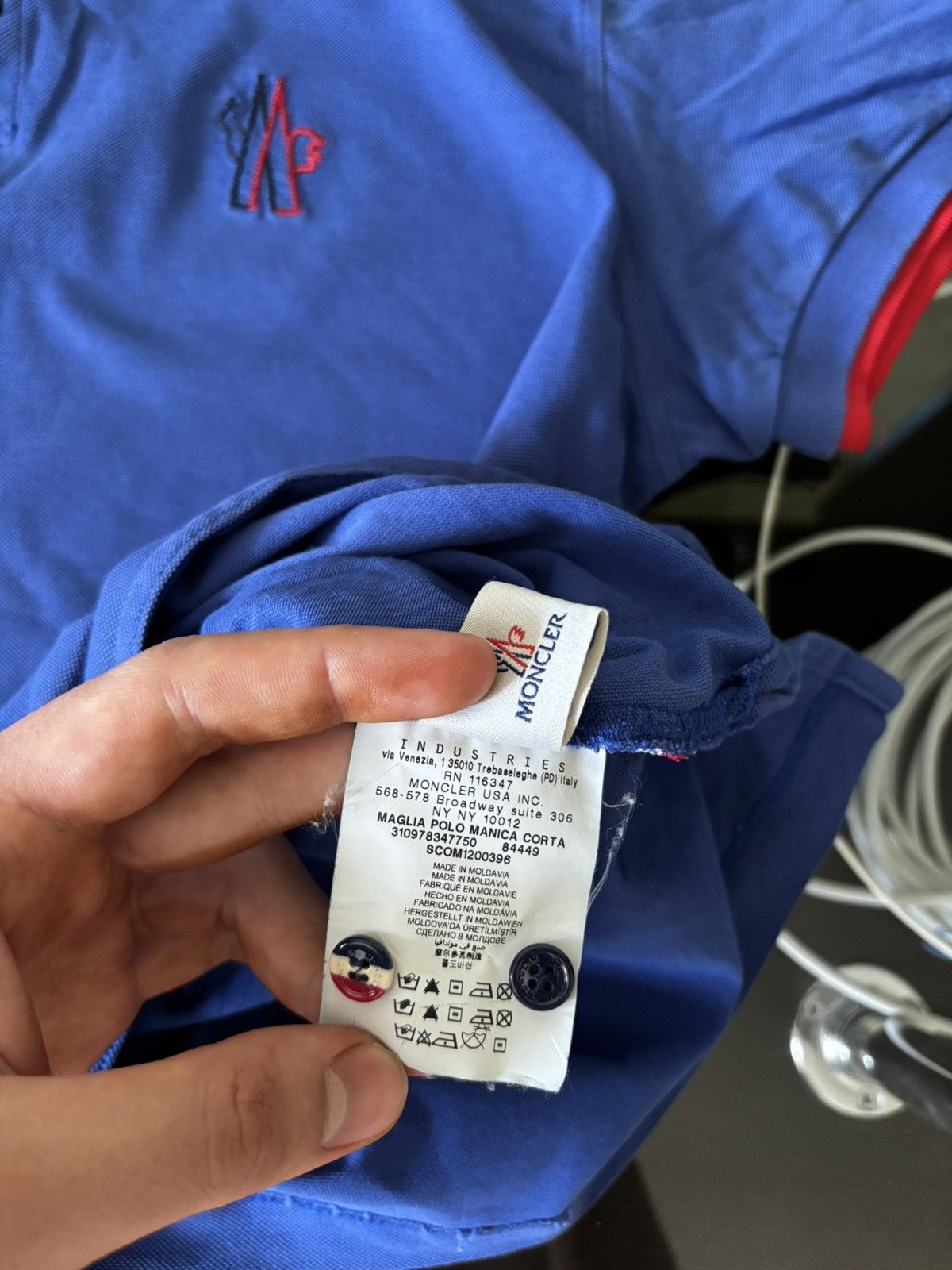Moncler 🔥 Moncler Polo T-shirt 🔥 Size US L / EU 52-54 / 3 - 11 Thumbnail