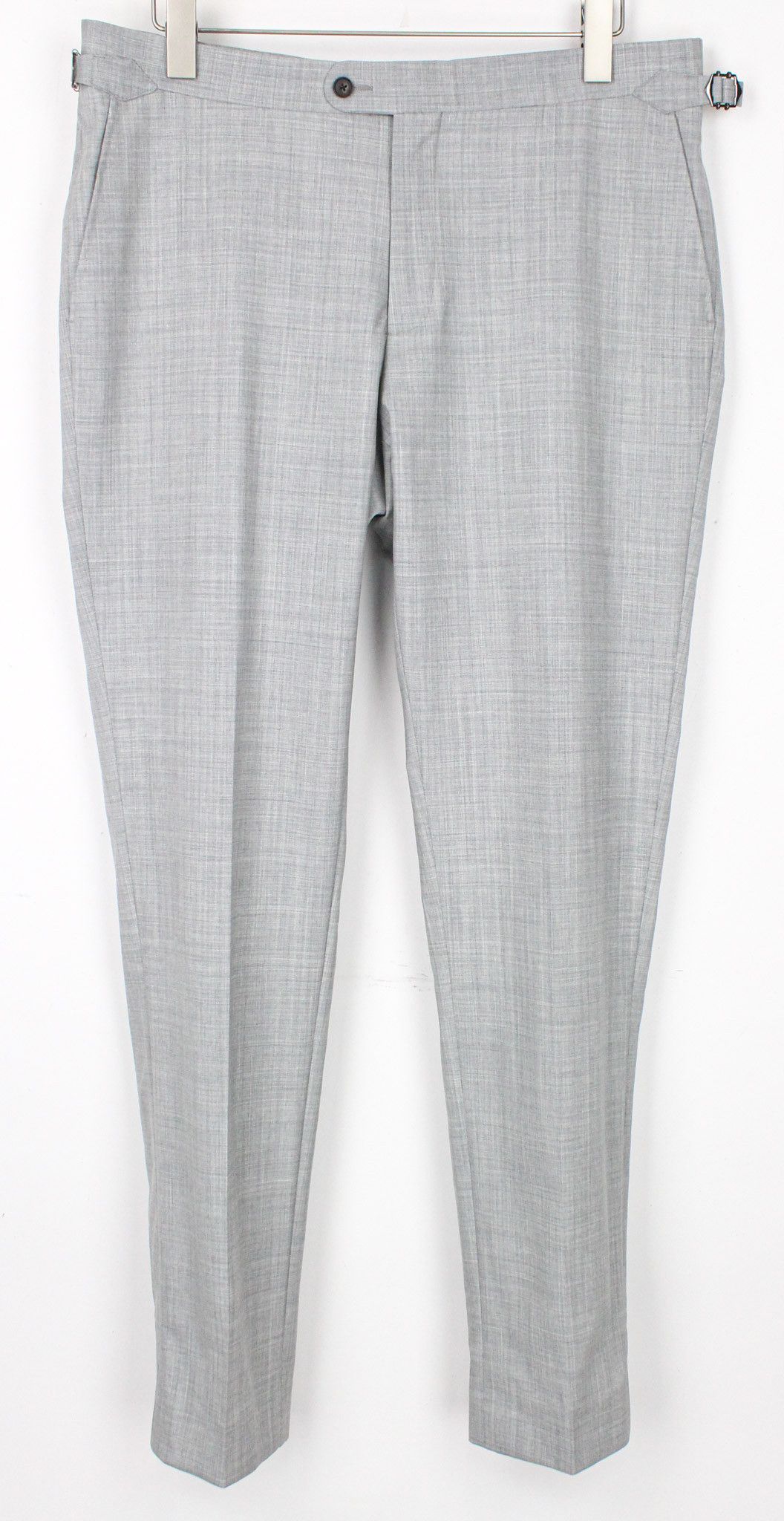 Suitsupply HAVANA PATCH UK42R Grey Wool S120s 3-Piece Slim 72242 Size 42R - 9 Thumbnail