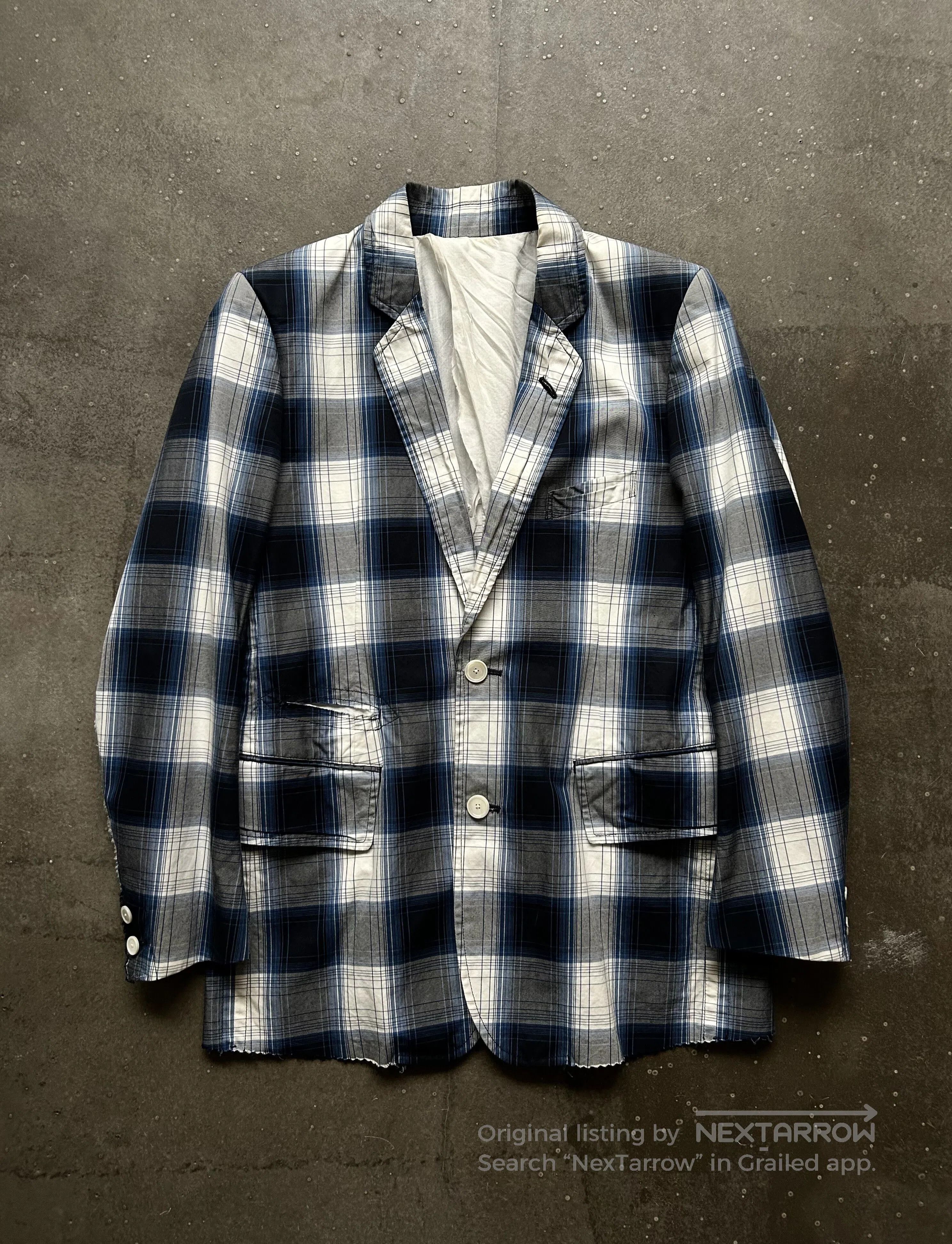 Takahiromiyashita The Soloist. TAKAHIROMIYASHITA Plaid Blazer. Size US M / EU 48-50 / 2 - 1 Thumbnail