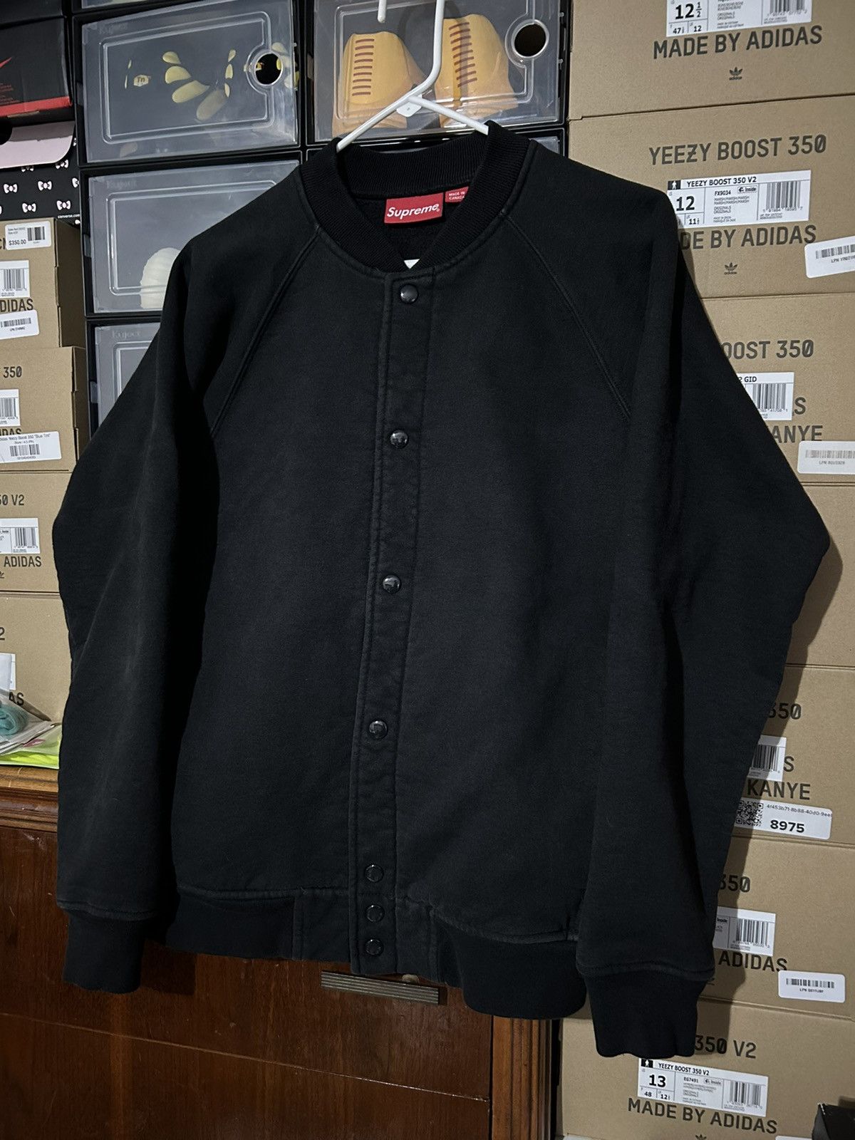 Supreme Supreme Snap Front Arc Logo Jacket Black FW13 size Medium Size US M / EU 48-50 / 2 - 3 Thumbnail