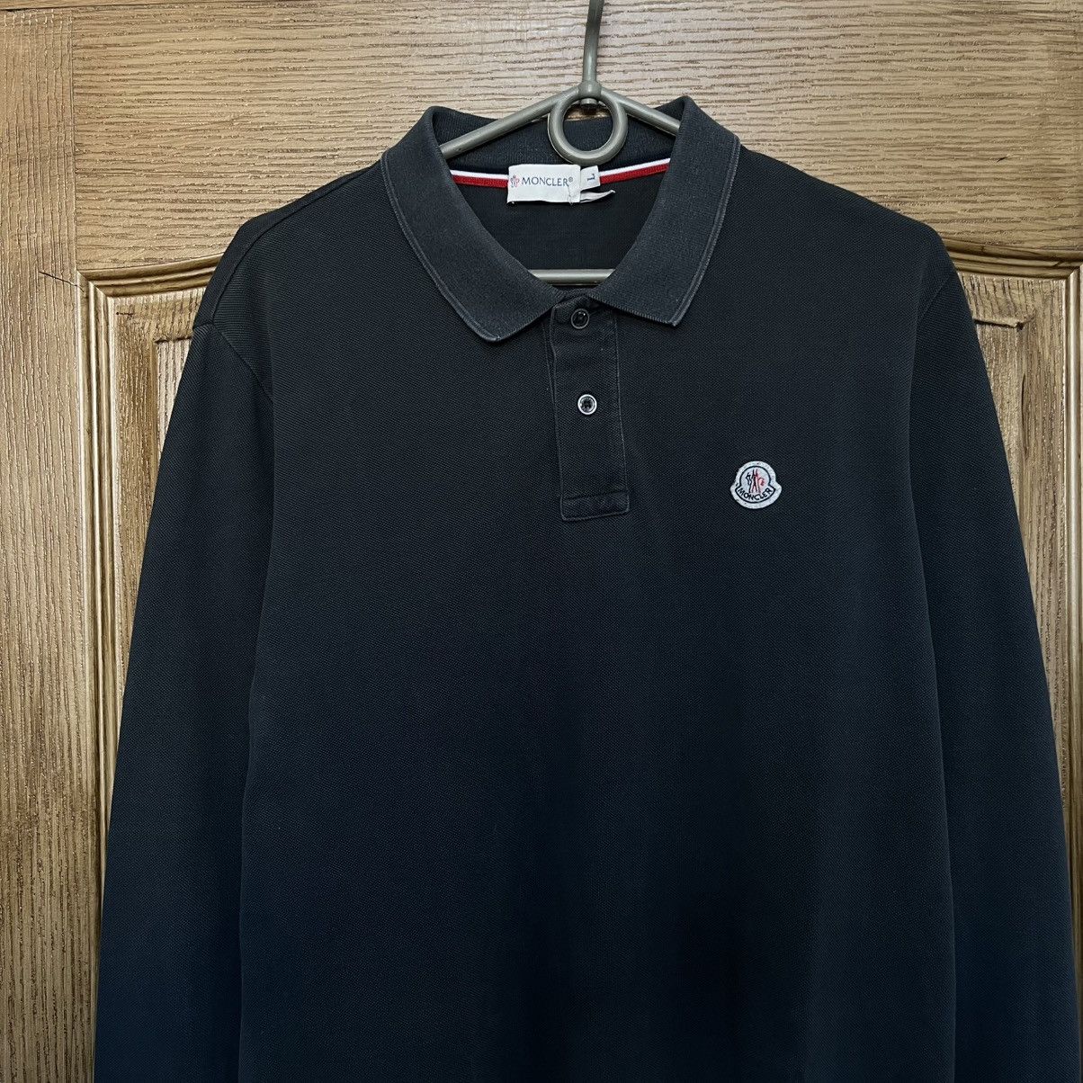 Moncler Moncler Polo Long Sleeve Size US L / EU 52-54 / 3 - 3 Thumbnail
