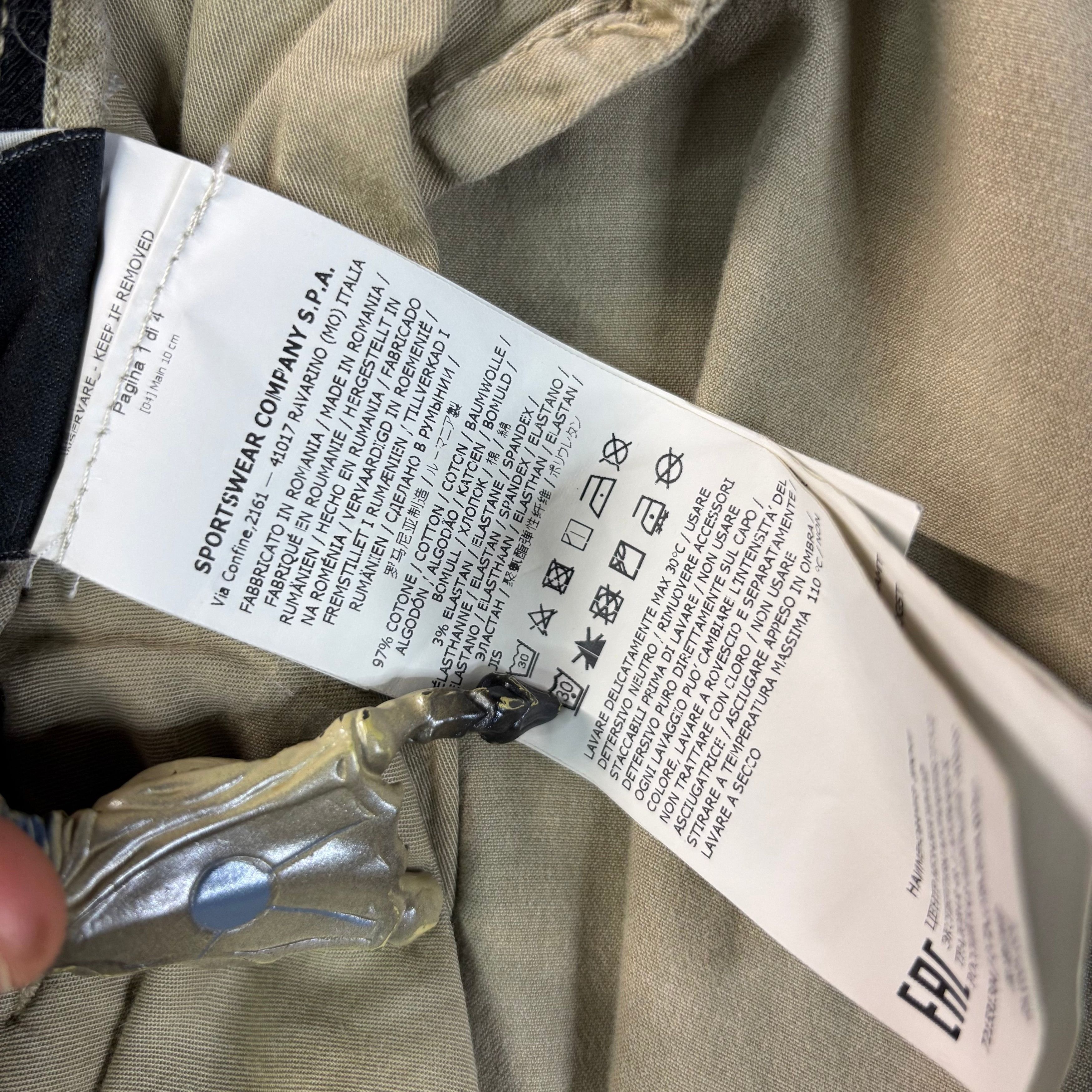 Stone Island Stone Island Regular Fit Cargo Pants Size 34" Size US 34 / EU 50 - 7 Thumbnail