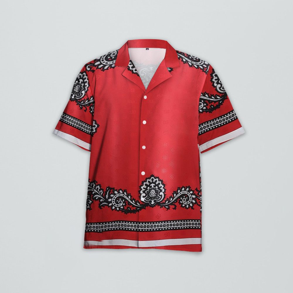 Designer Men’s Bandanna Print Shirt Size US L / EU 52-54 / 3 - 1 Thumbnail