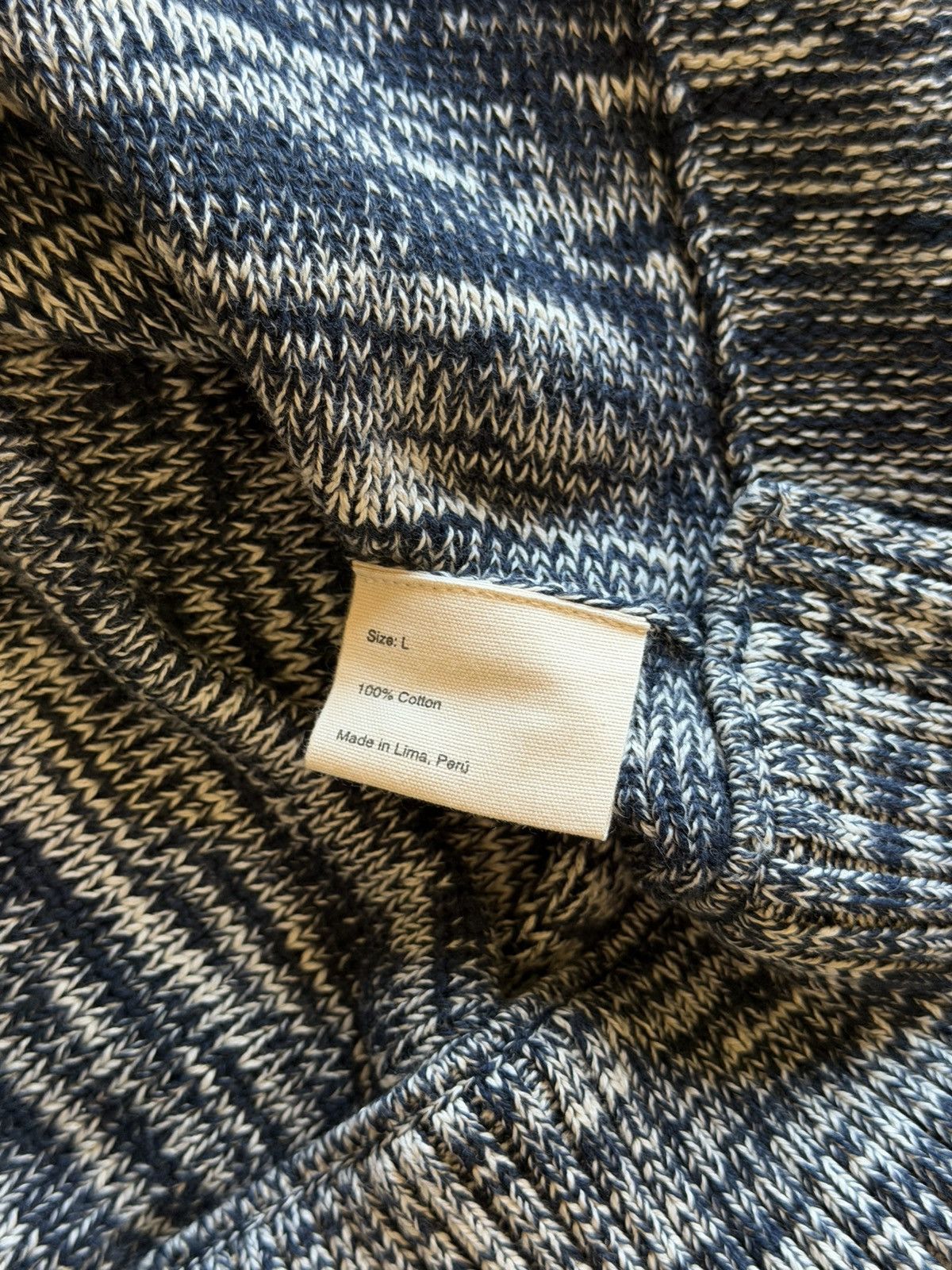 Bode Bode Double Breasted Cardigan in Marled Blue Size US L / EU 52-54 / 3 - 10 Thumbnail