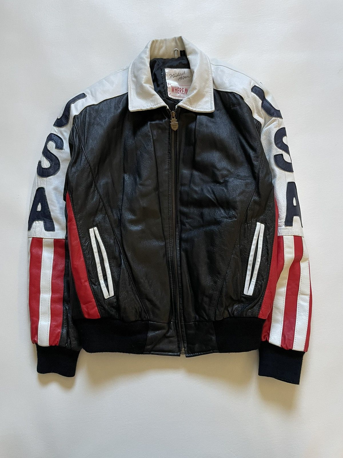 Vintage Vintage USA leather jacket Size US M / EU 48-50 / 2 - 2 Thumbnail