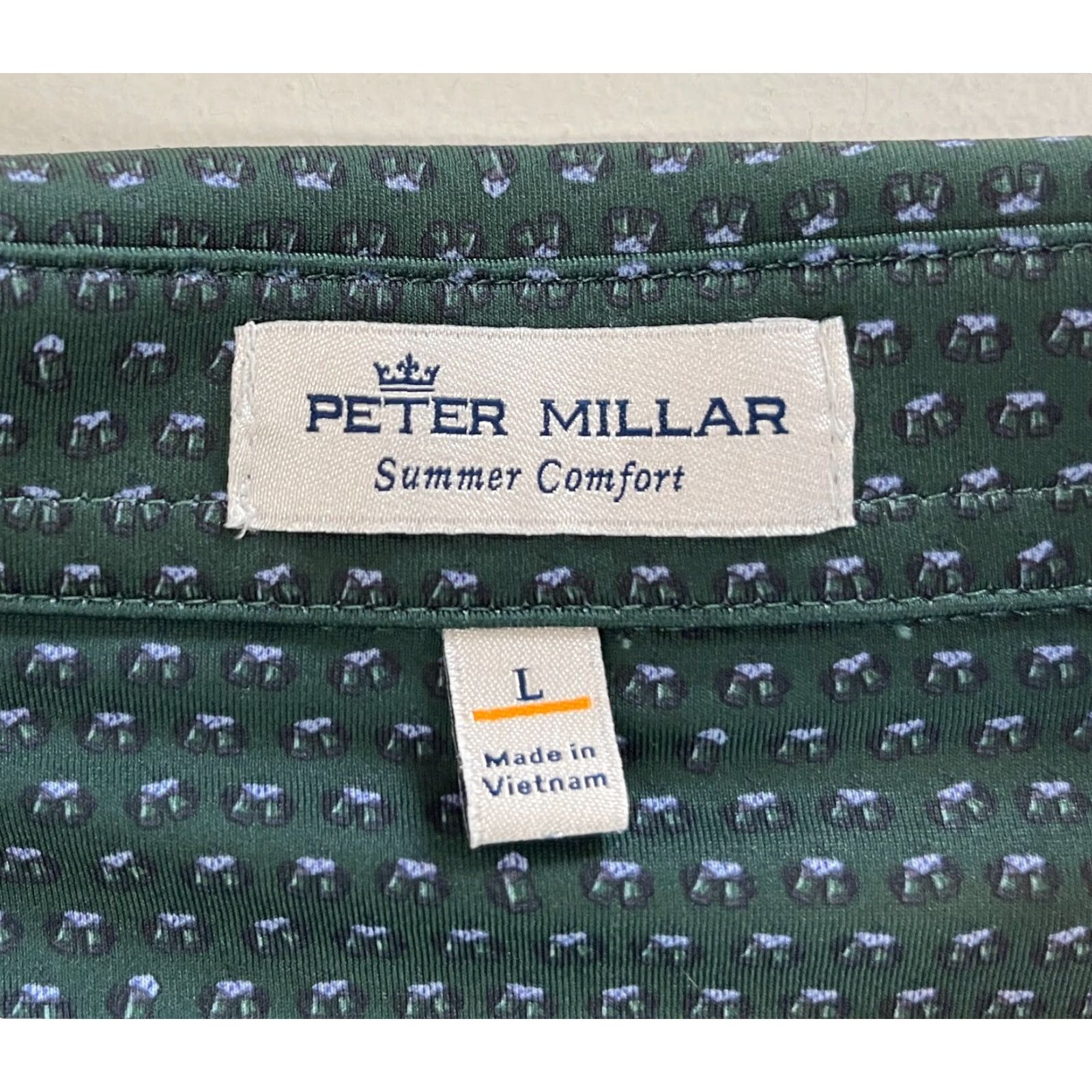 Peter Millar Peter Millar Summer Comfort Polo Shirt Men’s L Green Night Pint Size L Polo Size US L / EU 52-54 / 3 - 5 Thumbnail