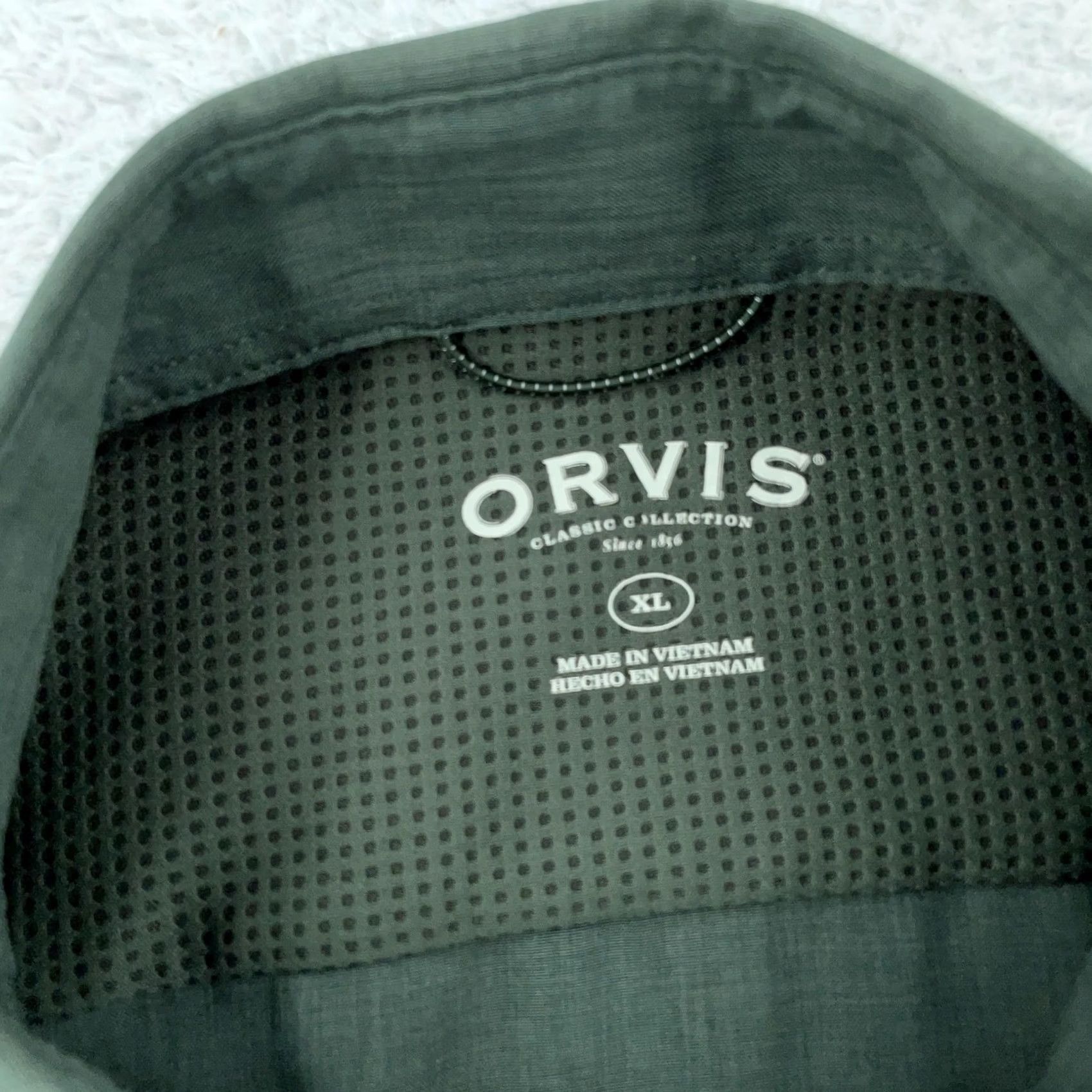 Orvis Orvis Shirt Mens XL Green Short Sleeve Button-Down Dual Chest Pockets Outdoor Size US XL / EU 56 / 4 - 7 Thumbnail