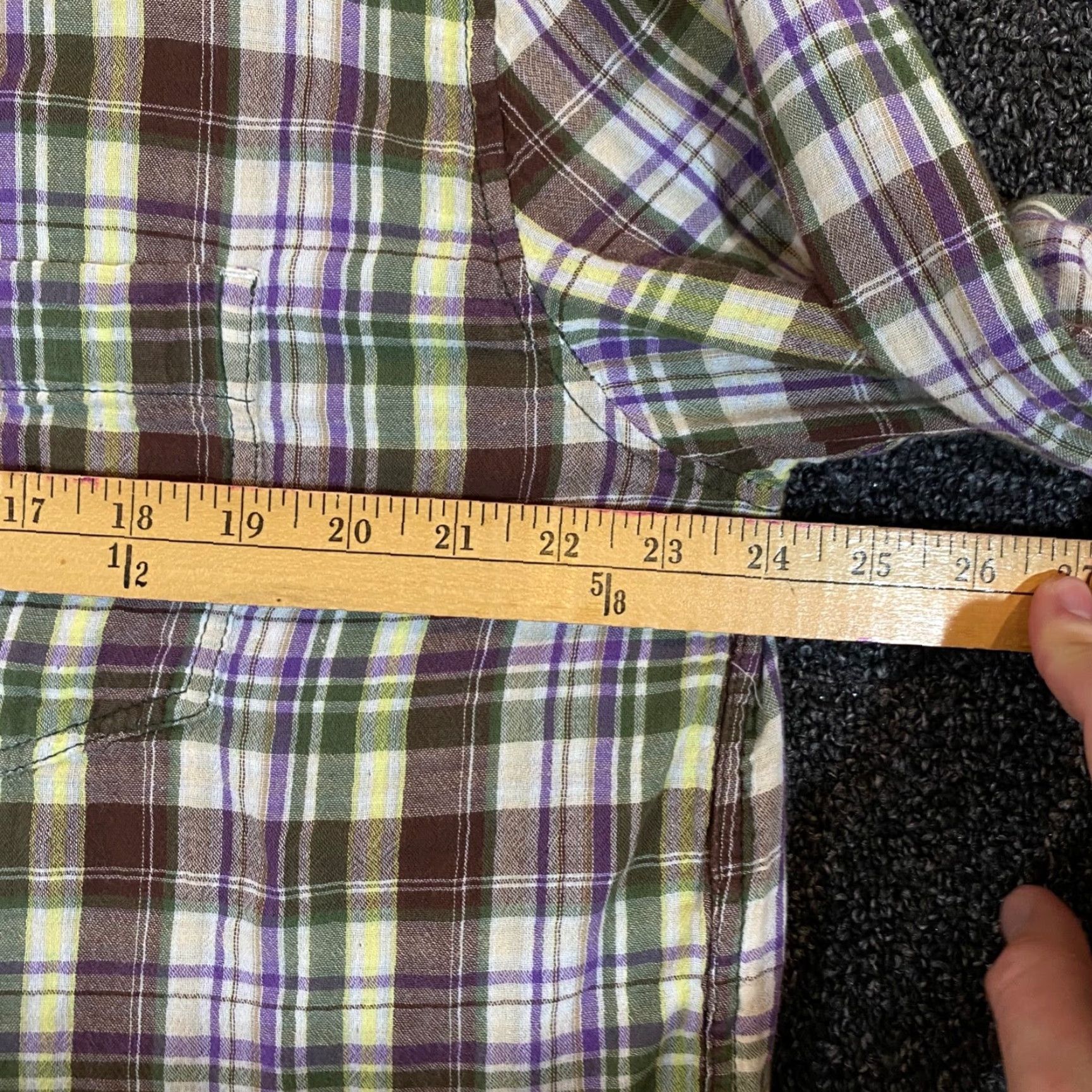 Carbon2Cobalt Carbon 2 Cobalt Shirt Mens XL Brown Green Plaid Flannel Button-Down Cotton L/S Size US XL / EU 56 / 4 - 7 Thumbnail