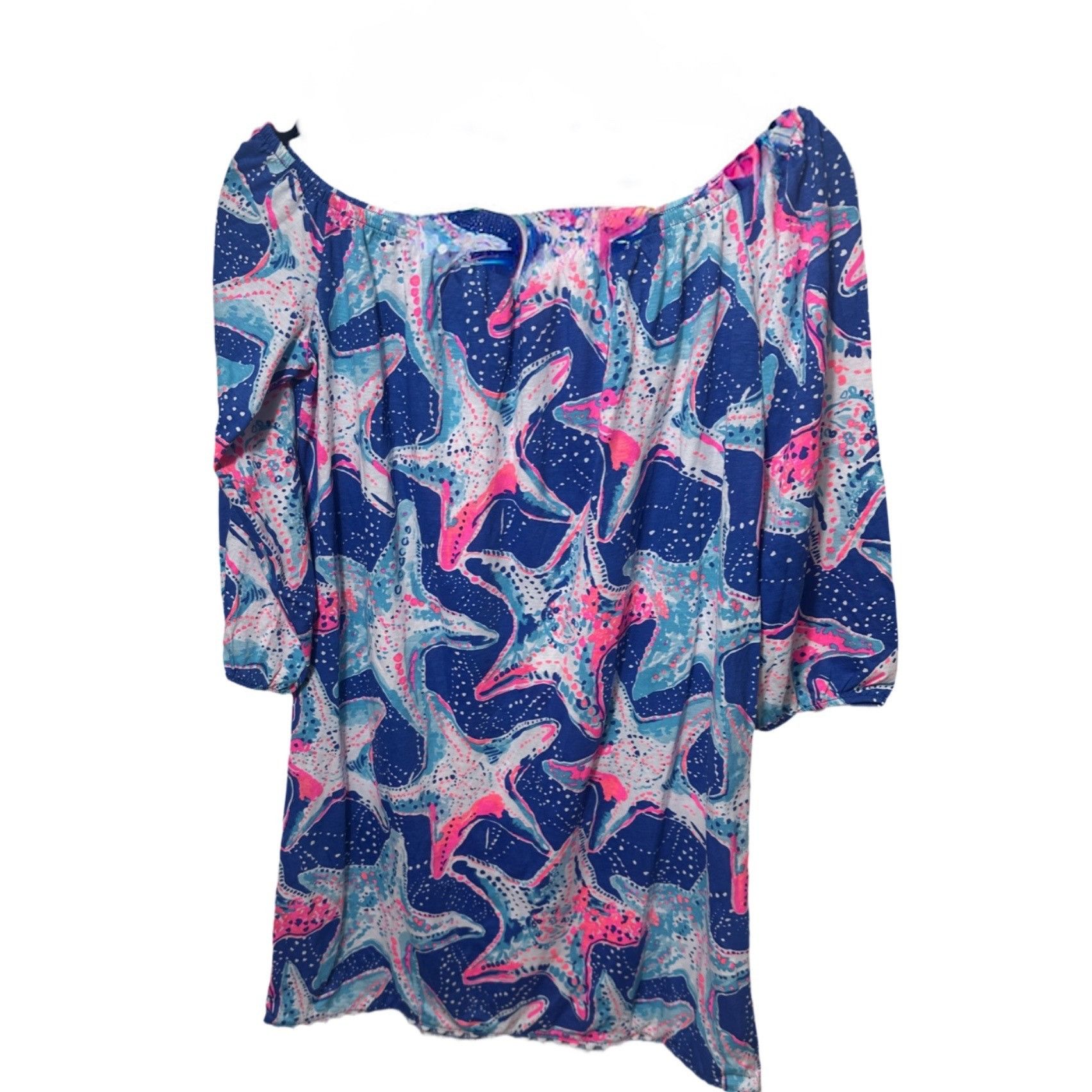 Lilly Pulitzer NWOT Lilly Pulitzer Girls Mini Enna Off Shoulder Dress XL 12 Size XL / US 12-14 / IT 48-50 - 2 Thumbnail