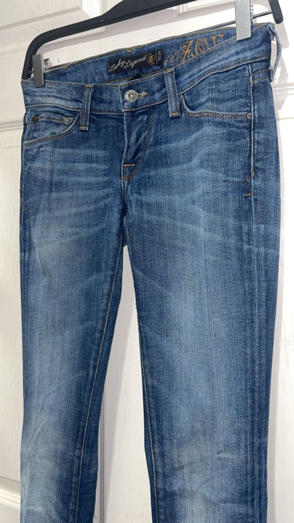 Lucky Brand Women's Lucky Brand Zoe Straight Leg Jeans Size 0/24 Blue Size 25" / US 0 / IT 36 - 3 Thumbnail