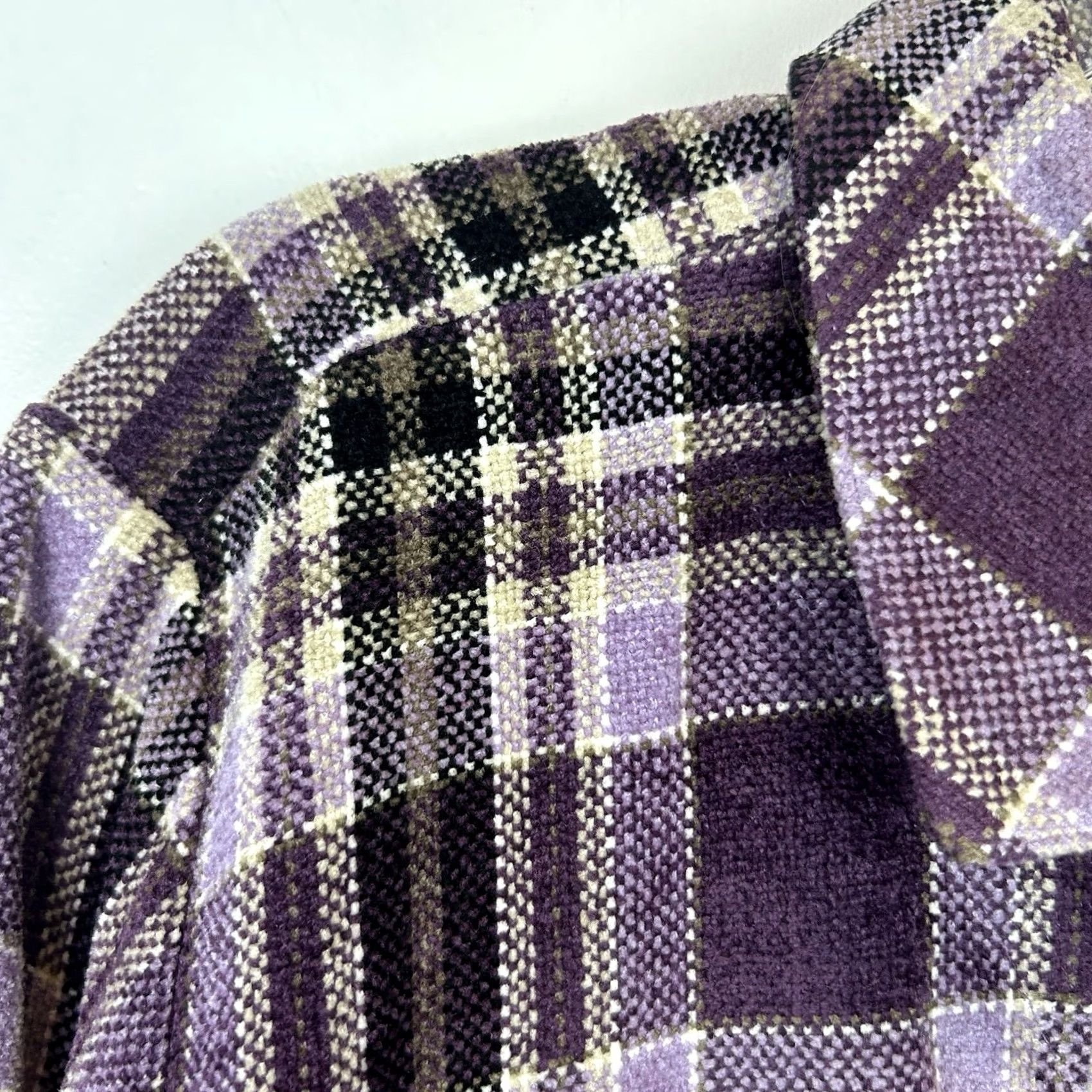 Vintage Christopher & Banks Purple Plaid Tapestry Blazer Jacket Old Money Womens Medium Size M / US 6-8 / IT 42-44 - 4 Thumbnail
