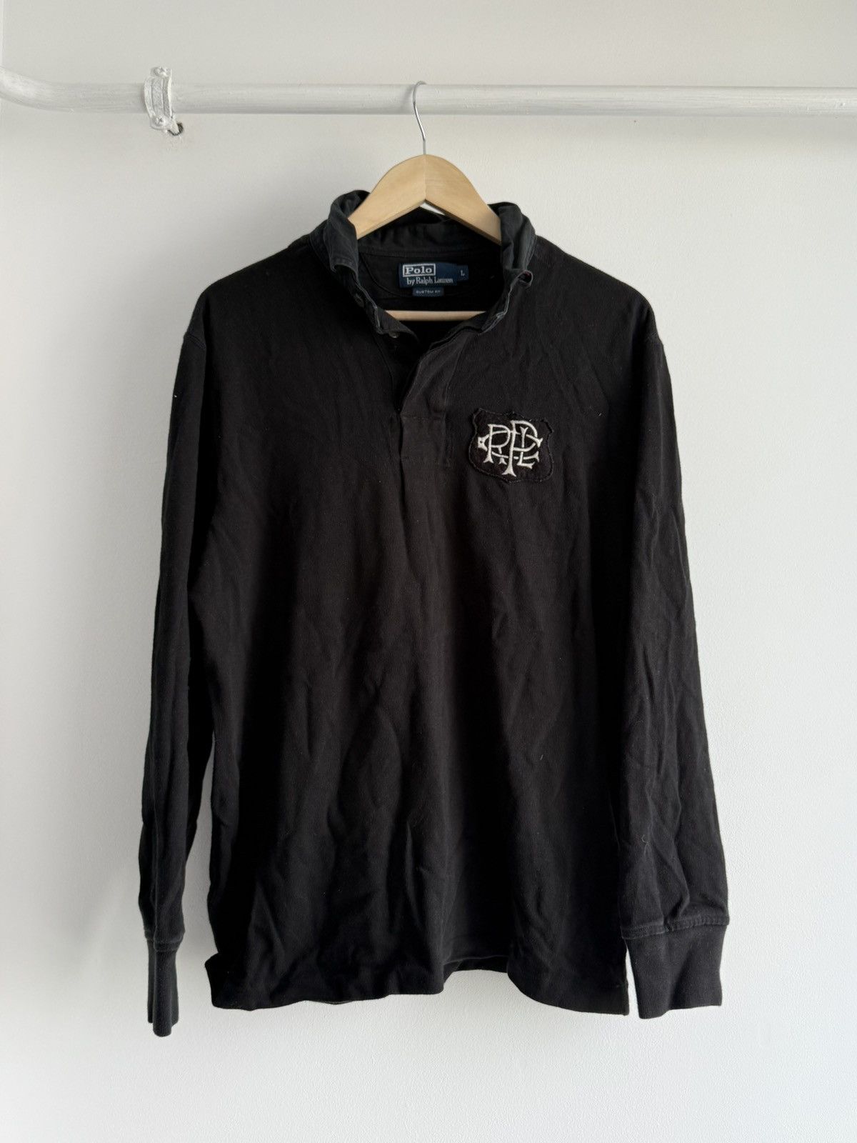 Polo Ralph Lauren Vintage 90s Polo Ralph Lauren Rugby Long Sleeve Size US L / EU 52-54 / 3 - 1 Thumbnail