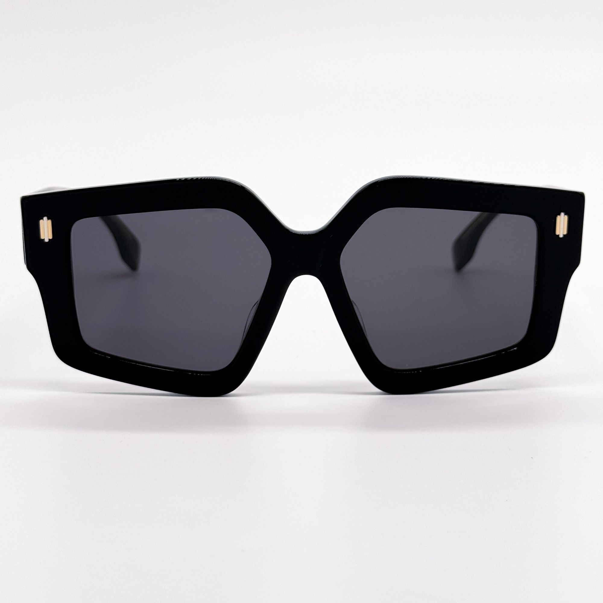 Fendi NEW FE40162F 01A GEOMETRIC WOMEN SUNGLASSES FENDI Size ONE SIZE - 3 Thumbnail