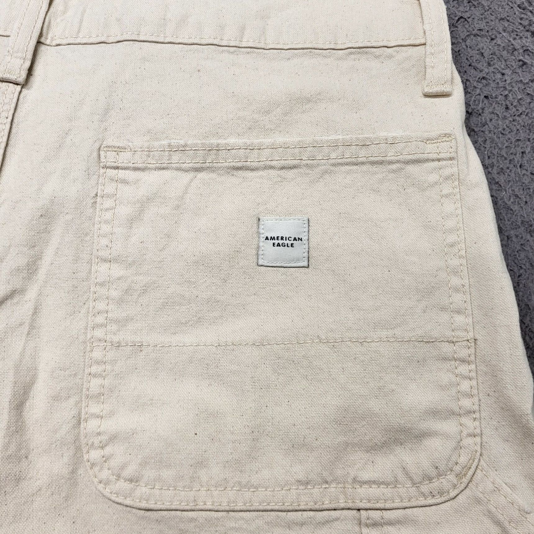 American Eagle Outfitters American Eagle 7" Flex Utility Shorts Men's ~Size 34~ Natural Carpenter Jeans Size US 34 / EU 50 - 4 Thumbnail