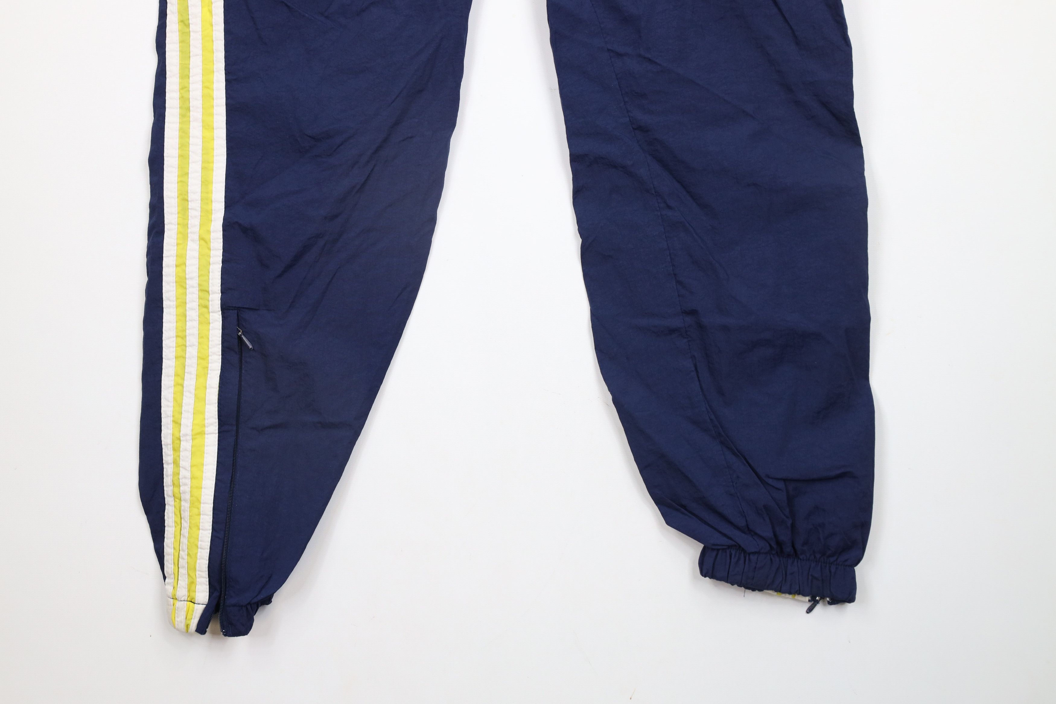Adidas × Vintage Vintage 90s Adidas Striped Lined Nylon Joggers Pants Blue Size US 32 / EU 48 - 12 Thumbnail