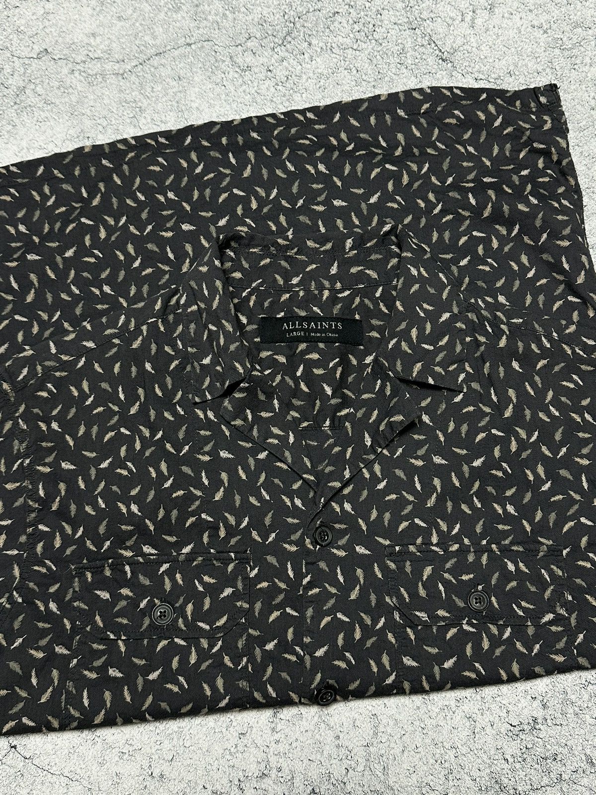 Allsaints Allsaints 'Glide' Hawaiian Print Shirt Size US L / EU 52-54 / 3 - 5 Thumbnail