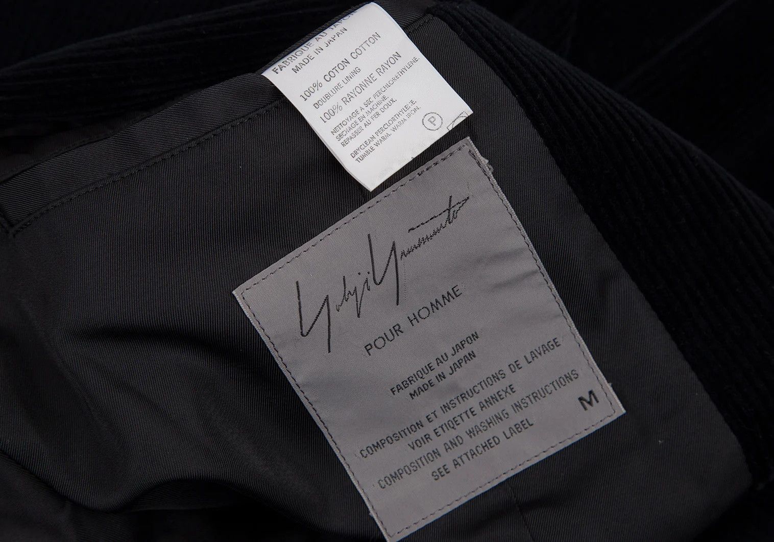 Yohji Yamamoto Yohji Yamamoto Cotton Corduroy Jacket Black M Size US M / EU 48-50 / 2 - 16 Thumbnail