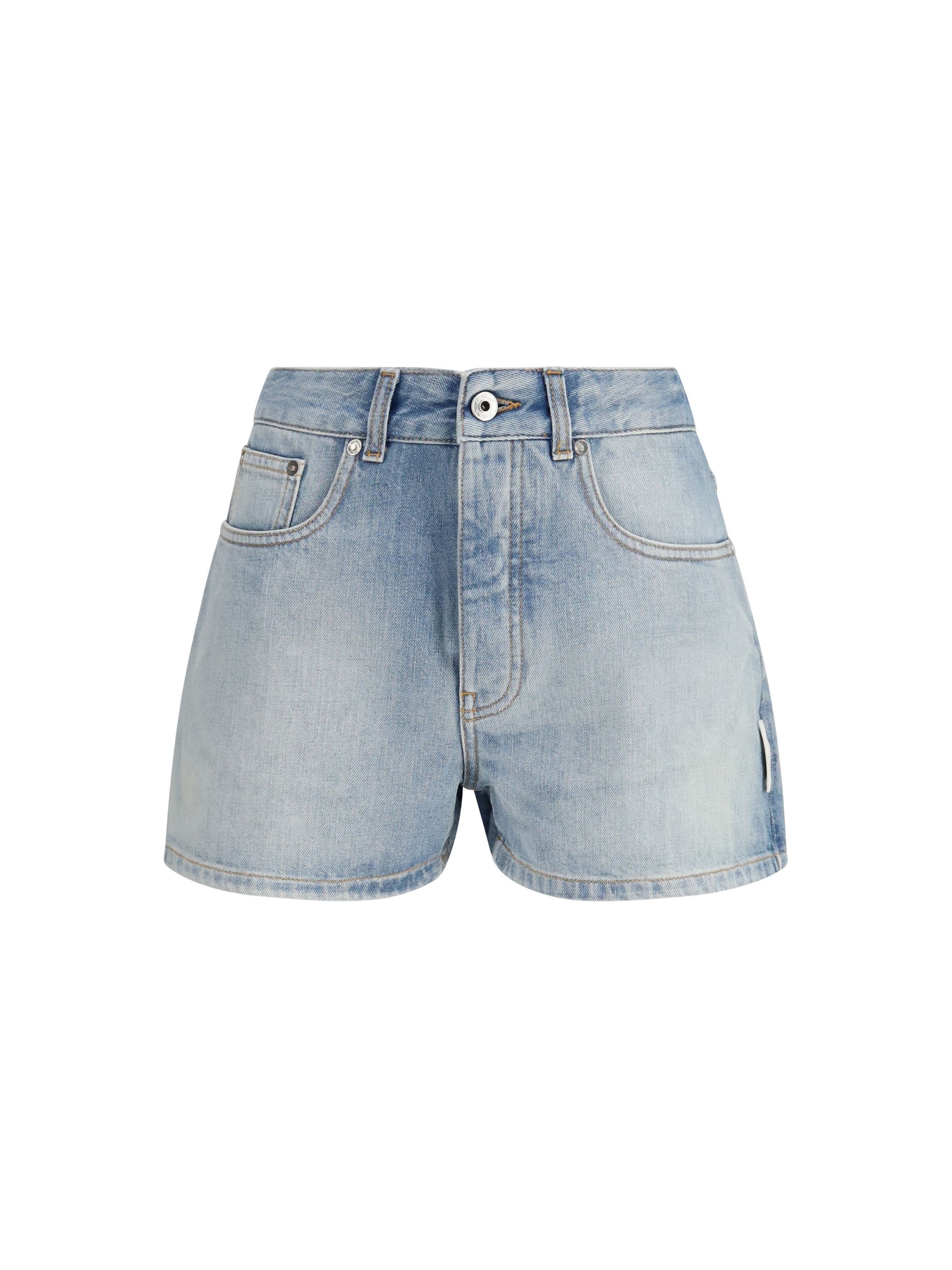 Off-White Doll Denim Shorts Size 27" / US 4 / IT 40 - 1 Thumbnail