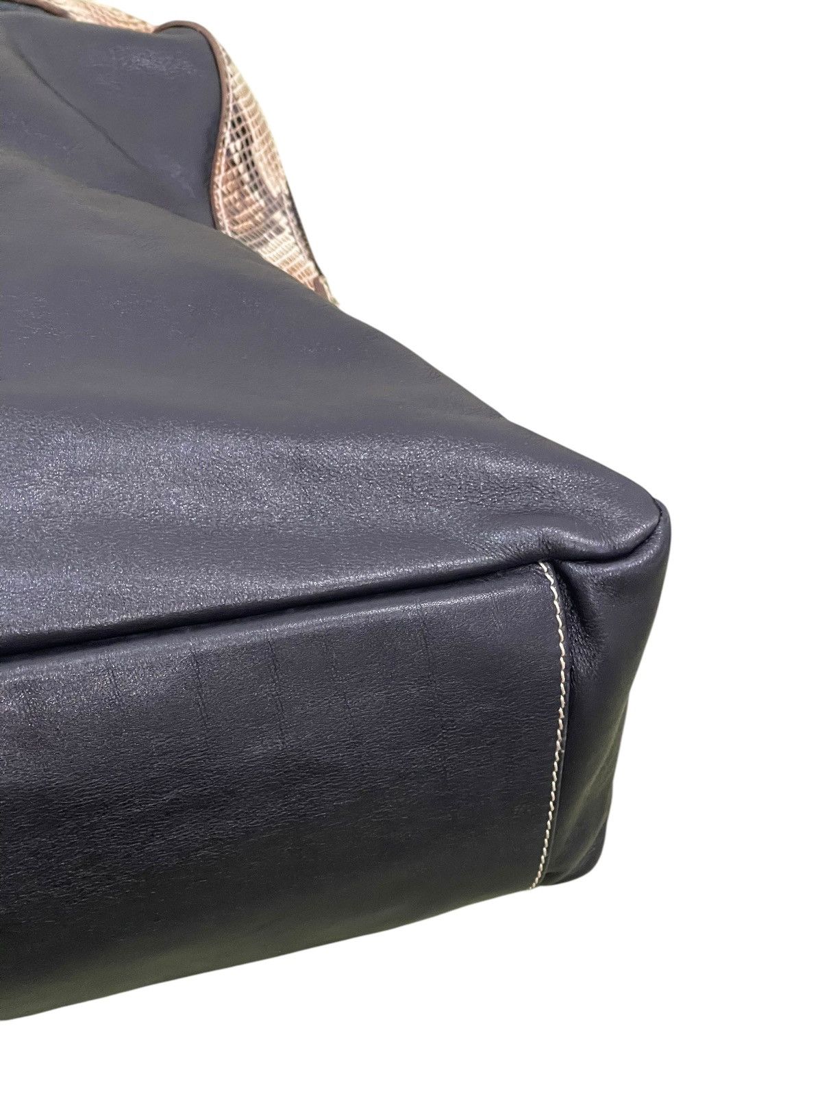 Genuine Leather Full Leather Guia’s Italy Python Tote Shoulder Bag 1🟩5 Size ONE SIZE - 17 Thumbnail