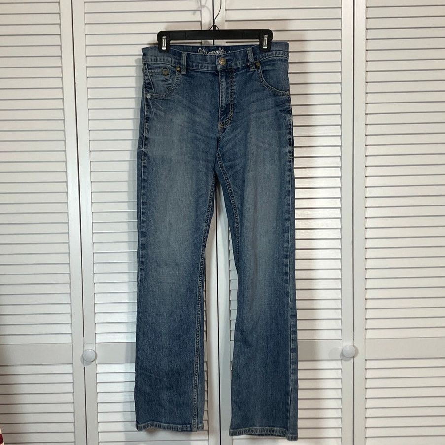 Wrangler Wrangler Authentics Retro Slim Bootcut Blue Denim Jeans Men Size US 31 - 1 Thumbnail