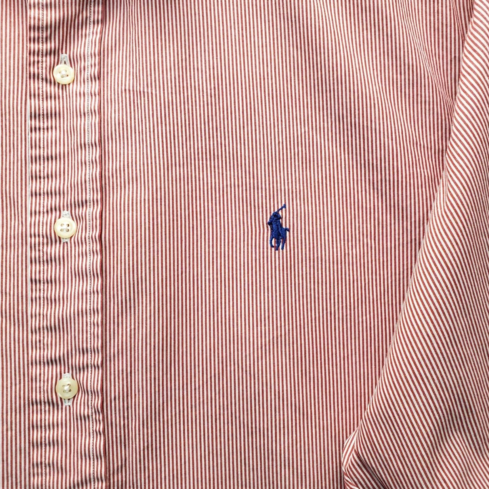 Ralph Lauren Ralph Lauren Mens Dress Shirt 17 Multicolor Striped Long Sleeve Button-Down Shirt Size 46R - 7 Thumbnail