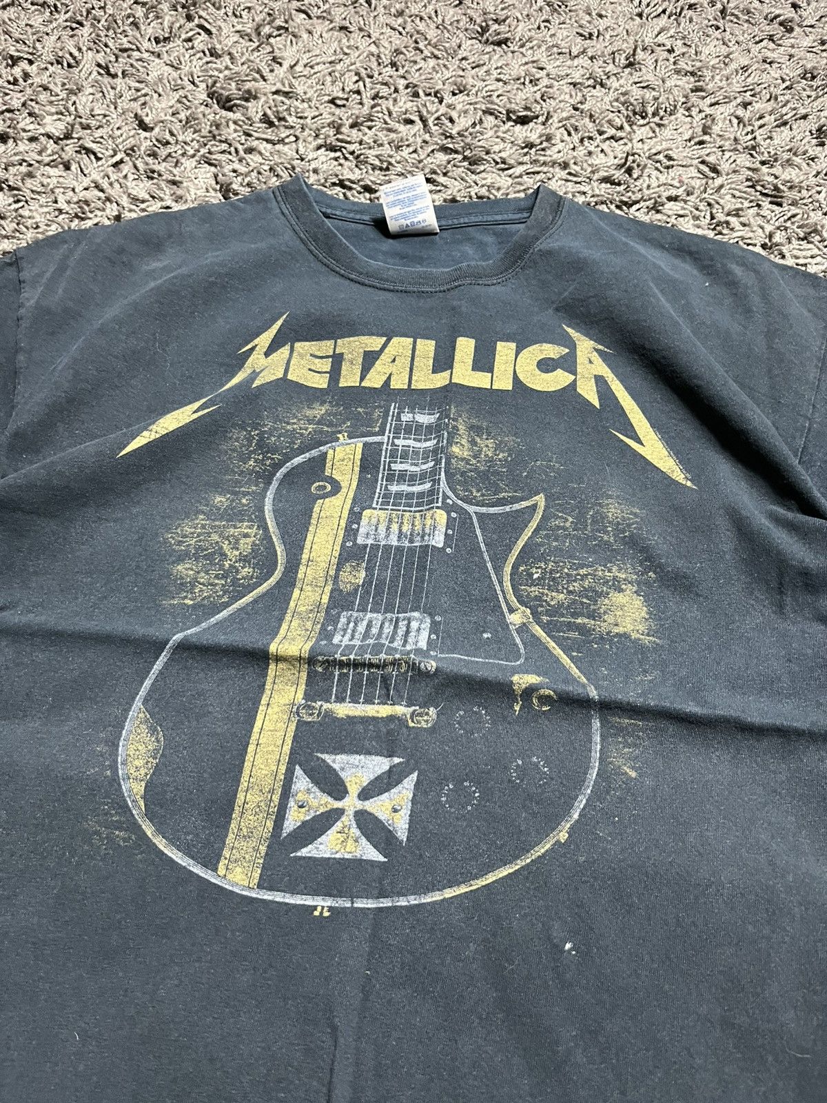 Metallica METALLICA VINTAGE Y2K COTTON GUITAR TIUR FADED TEE Size US XL / EU 56 / 4 - 2 Thumbnail