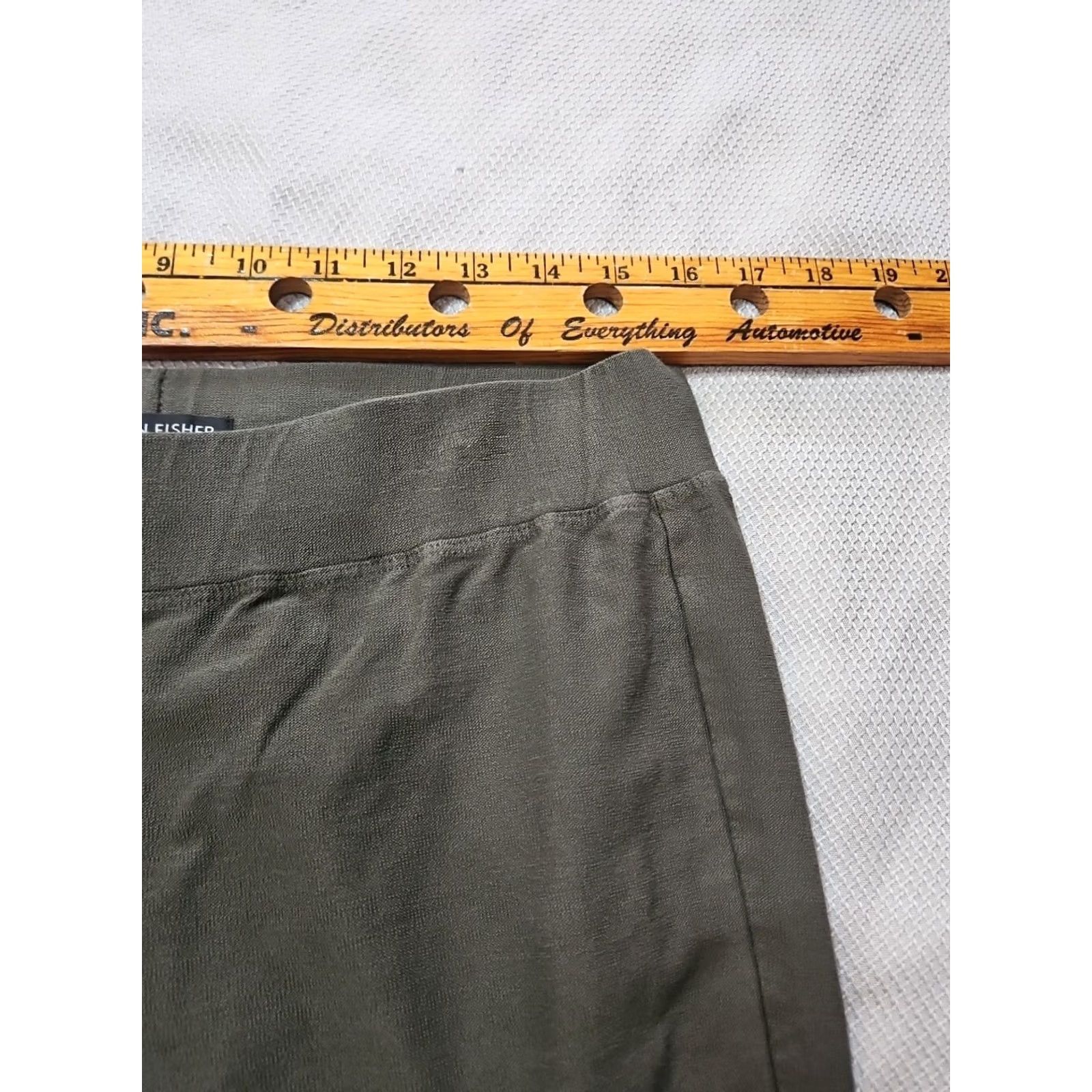 Eileen Fisher Eileen Fisher Womens Pants - Medium Green Knit Stretch Pull On - Condition: Excellent - Inseam 24 in - Brand: Size 32" / US 10 / IT 46 - 3 Thumbnail