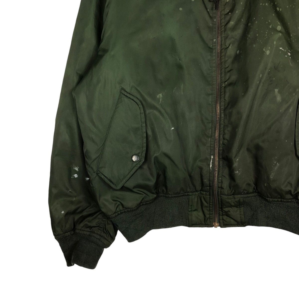 Japanese Brand 📌Vintage Fly Bomber Jacket Biker Military Collections Size US L / EU 52-54 / 3 - 5 Thumbnail