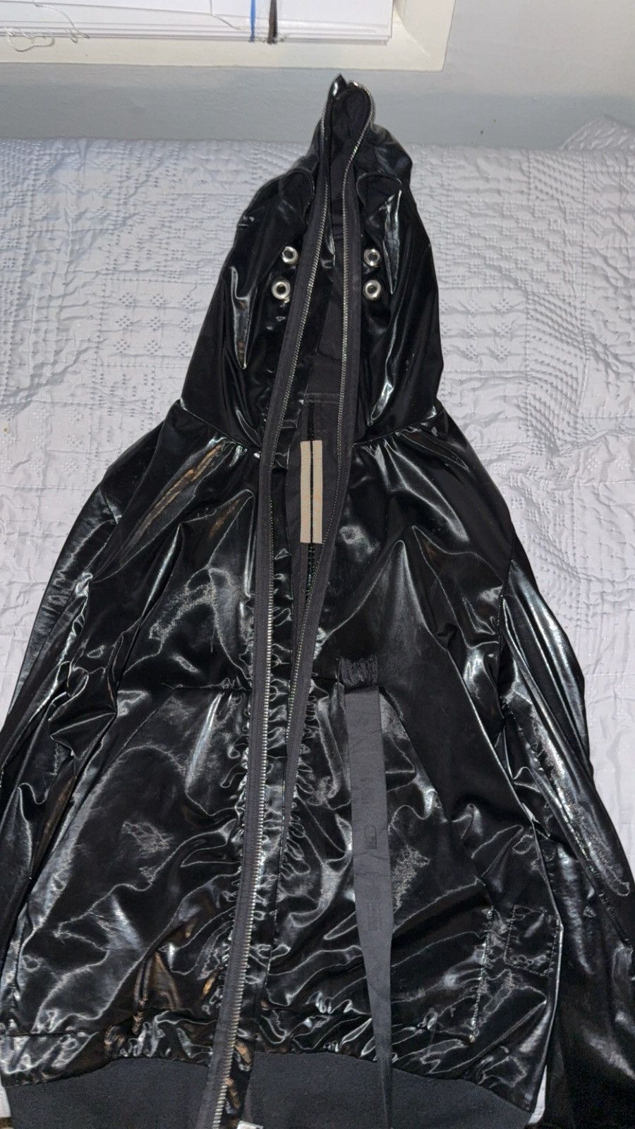 Rick Owens Drkshdw Rick Owens SS23 EDFU Shiny Gimp Jacket Size US S / EU 44-46 / 1 - 1 Thumbnail