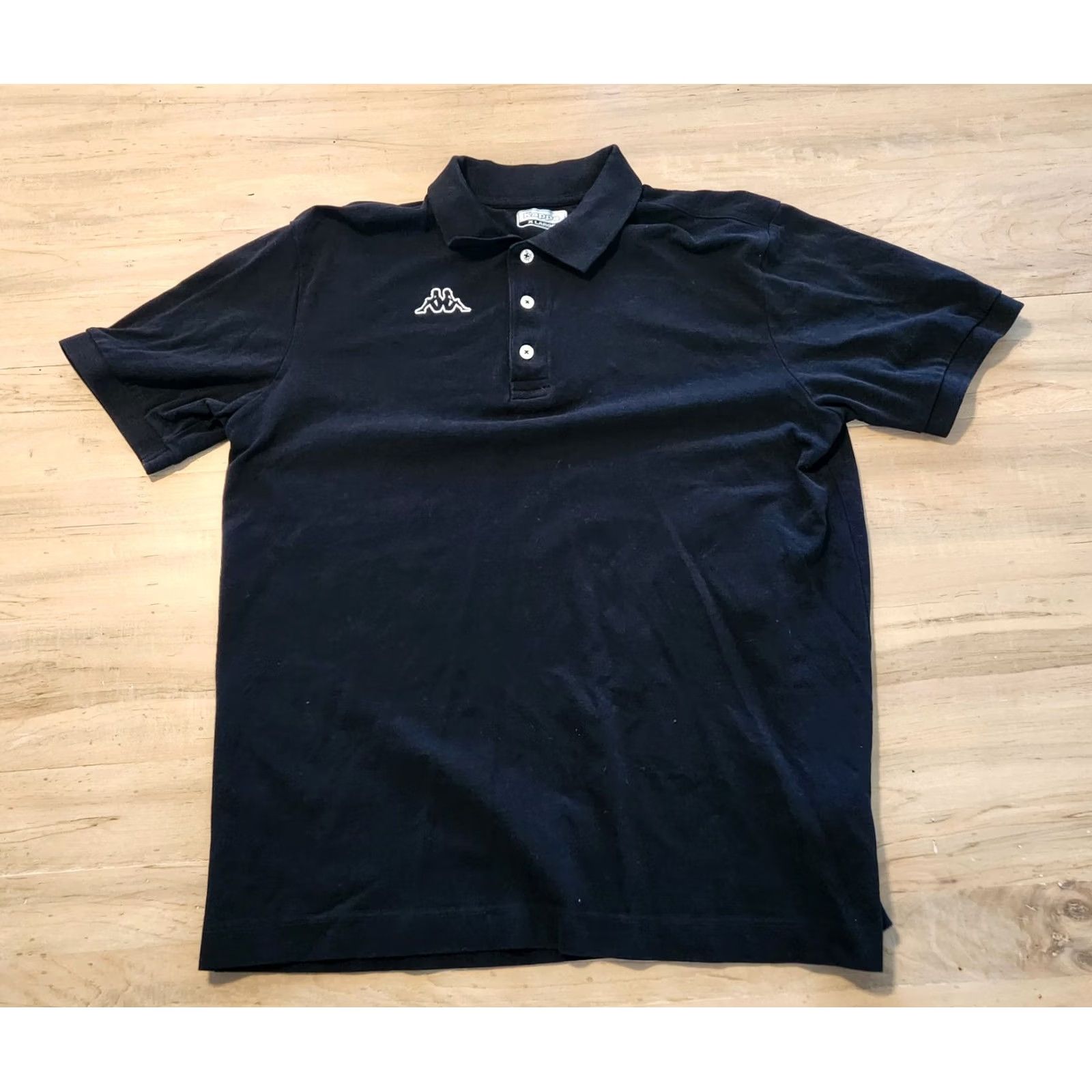 Kappa VINTAGE Kappa Polo Shirt Black Embroidered Logo Short Sleeve Mens XL Polo Size US XL / EU 56 / 4 - 3 Thumbnail