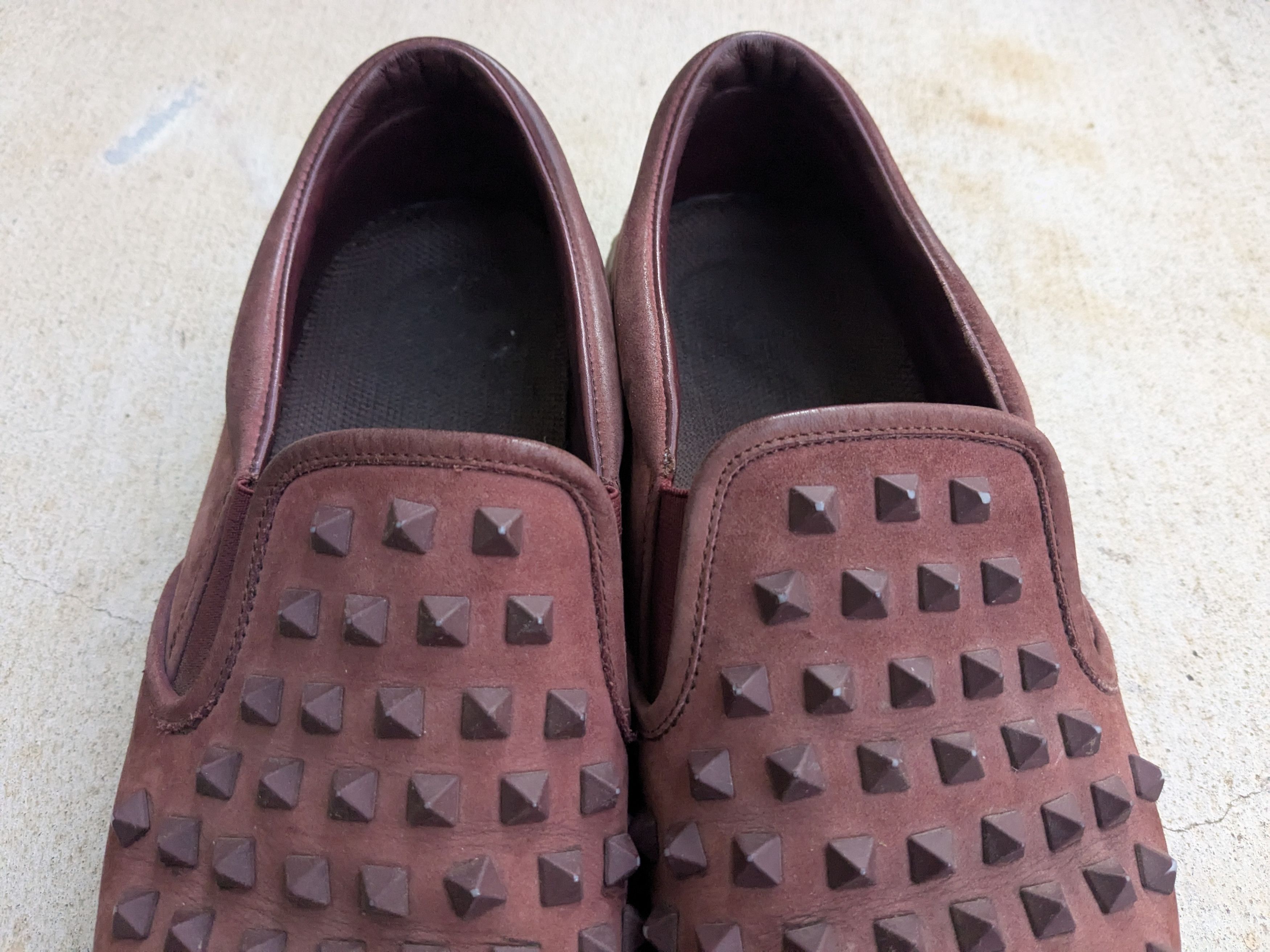 Valentino Valentino Slip On Sneakers Spikes Burgundy Red 8 41 Size US 8 / EU 41 - 4 Thumbnail