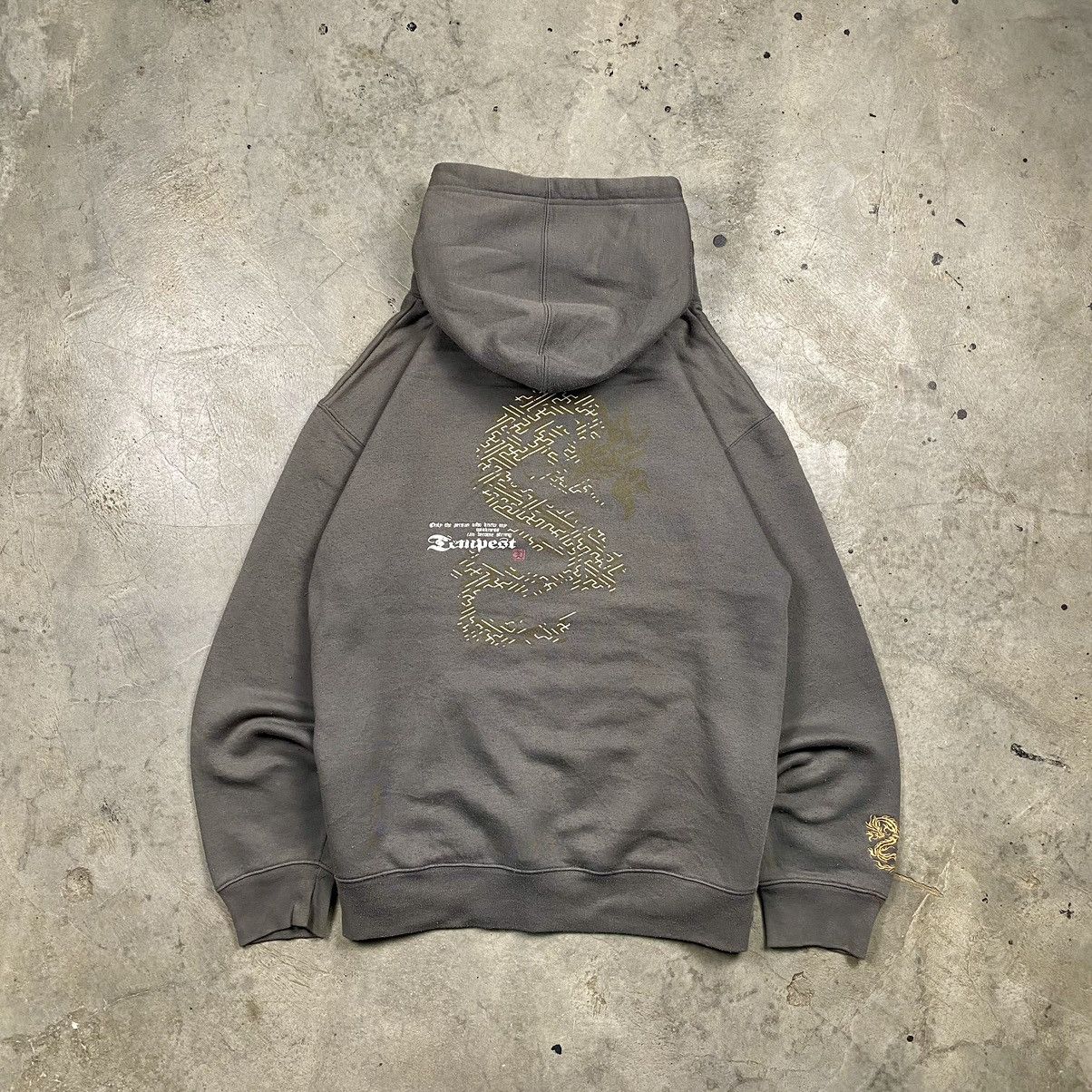 14th Addiction × If Six Was Nine × Japanese Brand y2k Sunfaded Beaumere Tempest Sukajan Pullover Size US L / EU 52-54 / 3 - 1 Thumbnail