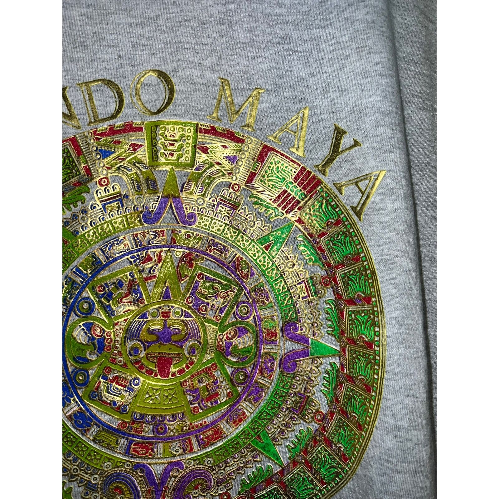 Vintage Vintage Mundo Maya Shirt Mayan Coba Mexico Art Tee 90s XL Size US XL / EU 56 / 4 - 4 Thumbnail