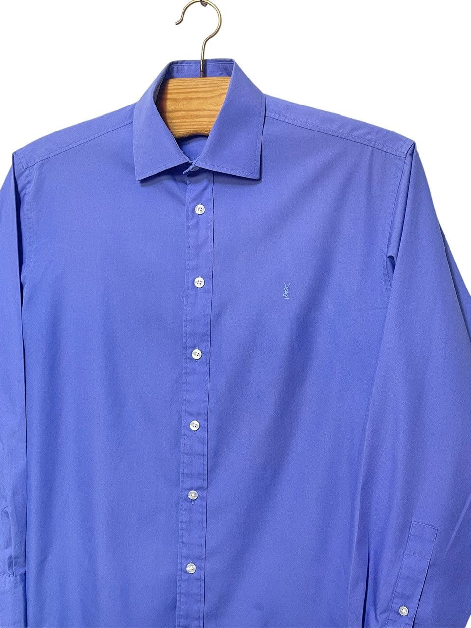 Yves Saint Laurent 🔥 YSL Yves Saint Laurent shirt size M blue cotton Size US M / EU 48-50 / 2 - 3 Thumbnail
