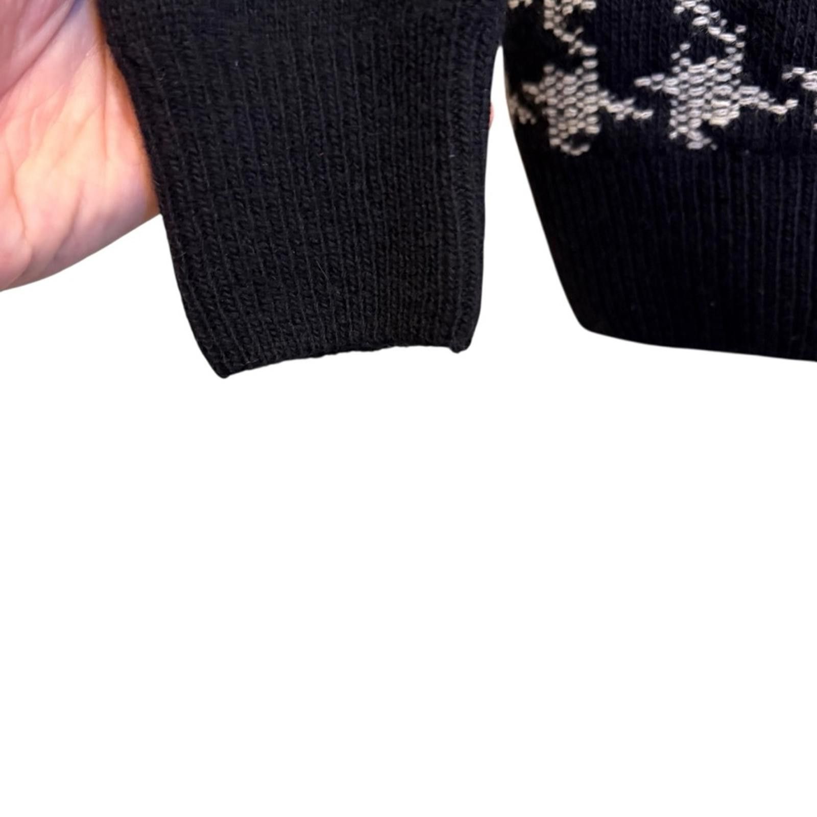 Barbour Barbour Black and Gray Houndstooth Wool Knit Sweater sz10 Size L / US 10 / IT 46 - 3 Thumbnail